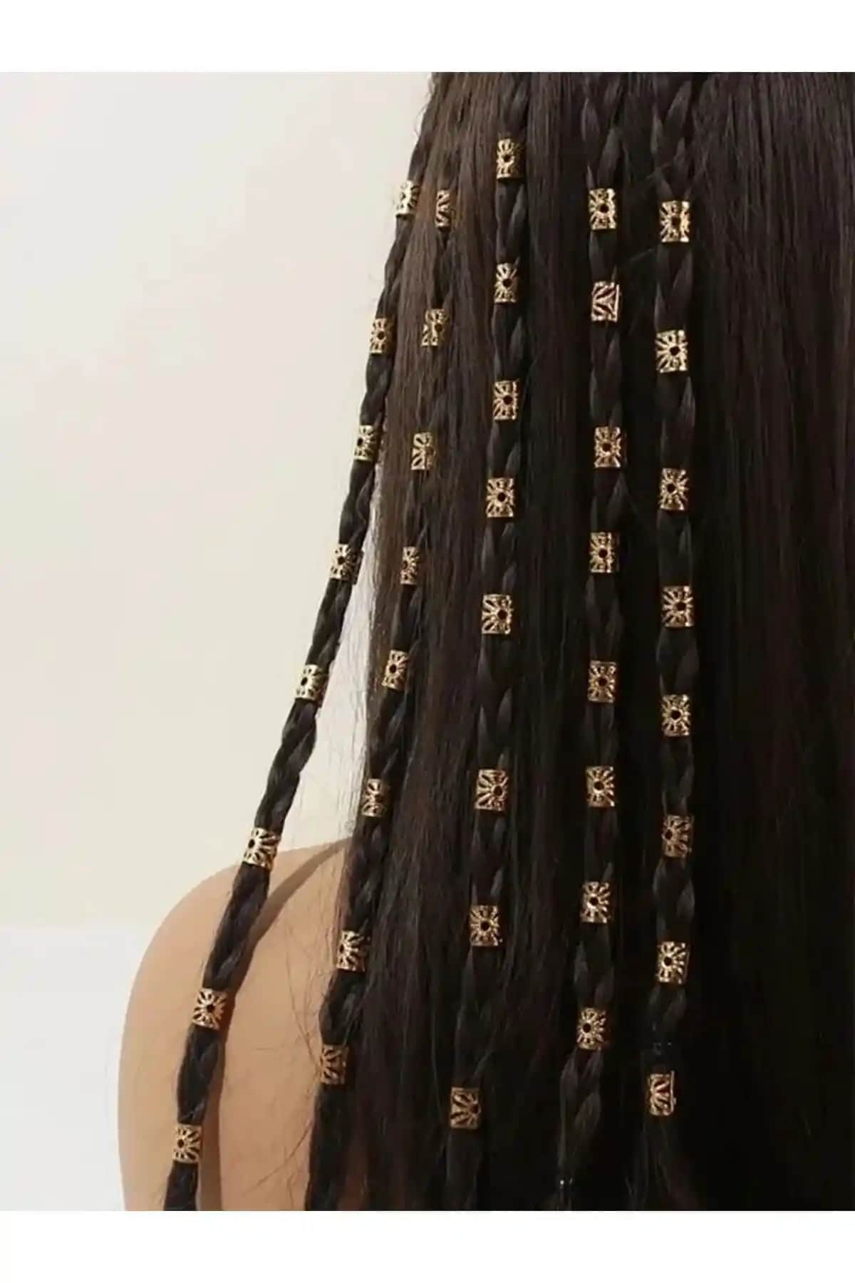 MutluBiDünya Vintage Metal Saç Küpeleri 10'lu Paket Retro ve Şık Tasarım