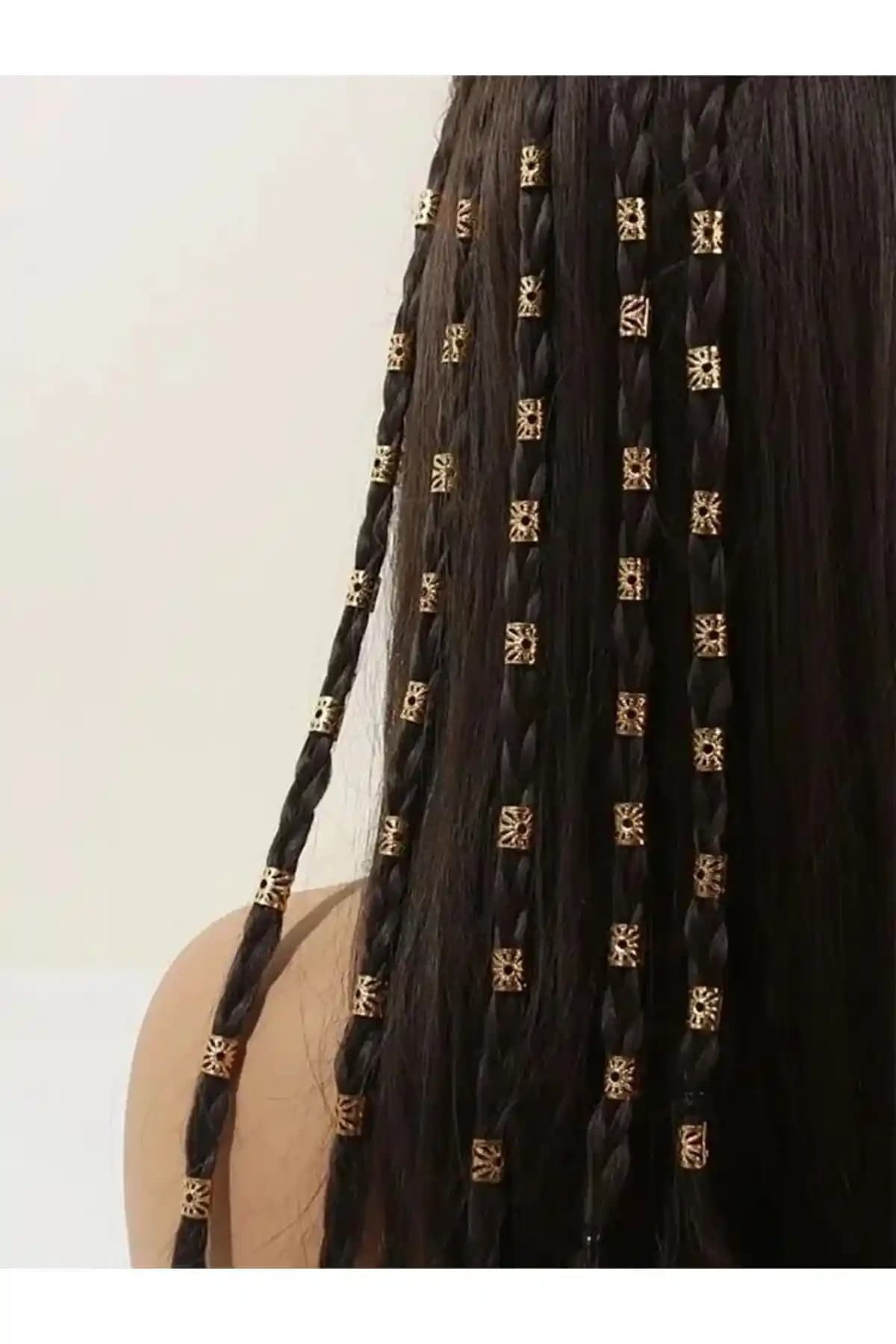 MutluBiDünya Vintage Metal Saç Küpeleri 10'lu Paket Retro ve Şık Tasarım