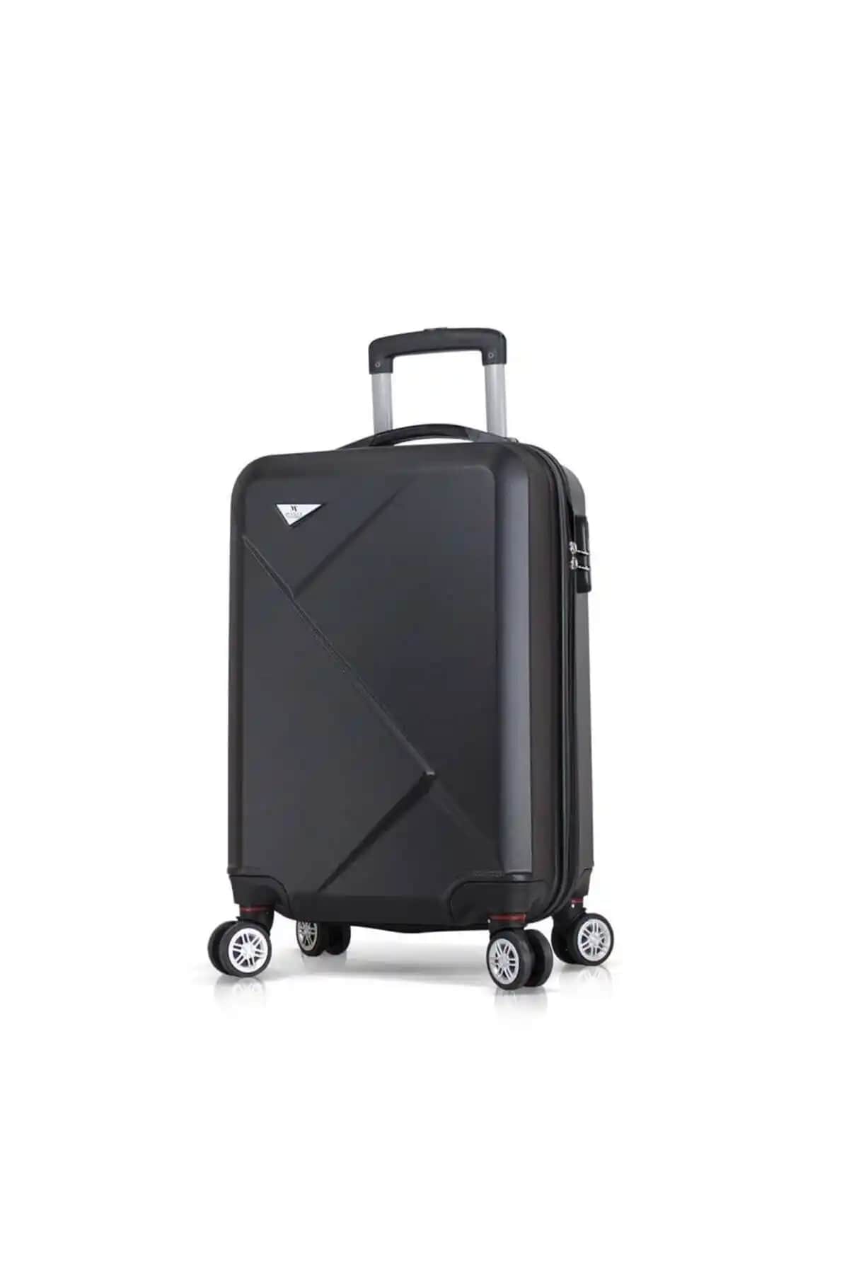 My Valice Siyah Unisex Kabin Boy Valiz MV8046: Hafif ve Dayanıklı Seyahat Çözümü