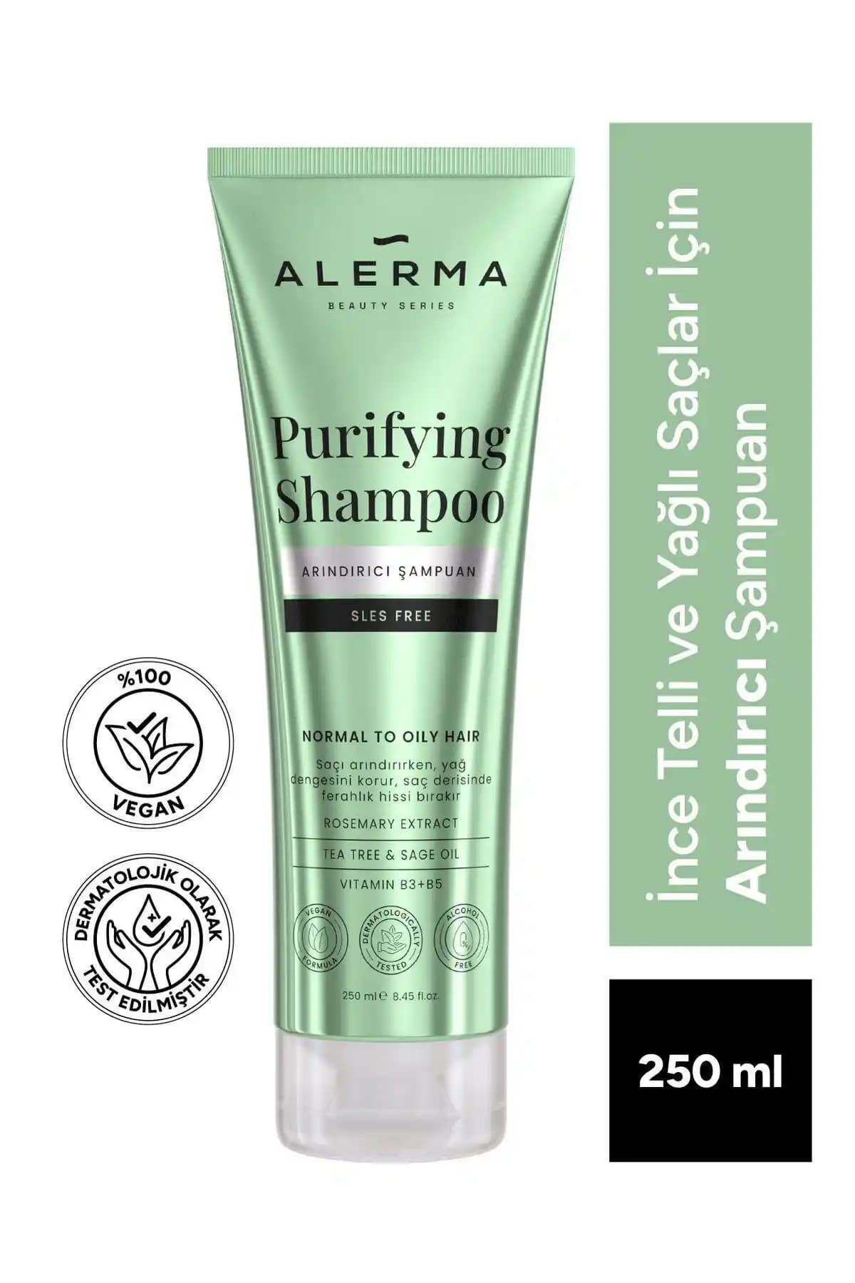 Alerma'nın İnce Telli ve Yağlı Saçlar için Sülfatsız Arındırıcı Şampuan Özellikleri