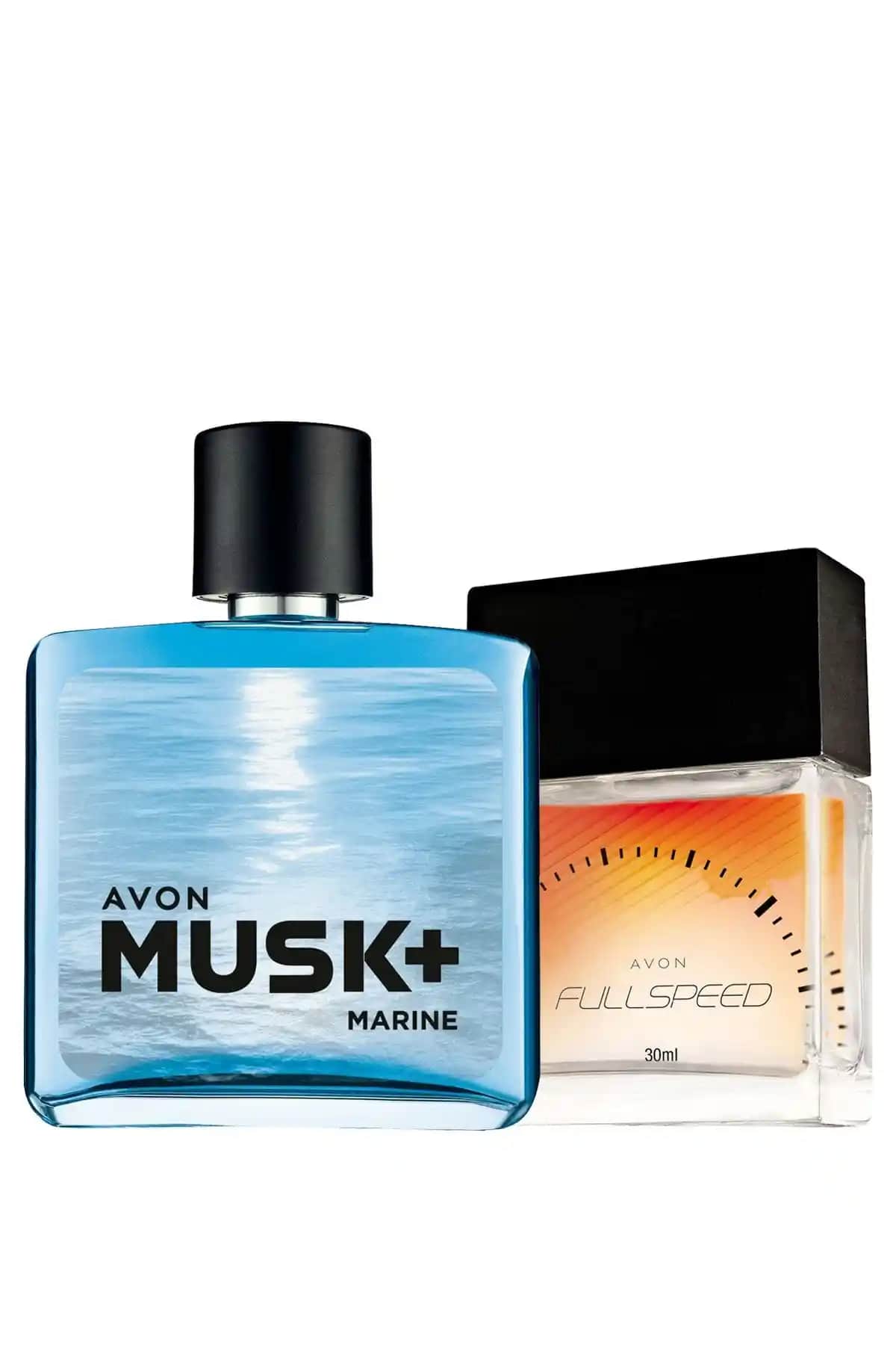 Avon Musk Marine ve Full Speed Erkek Parfüm İkili Paket: İki Ferah Seçenek