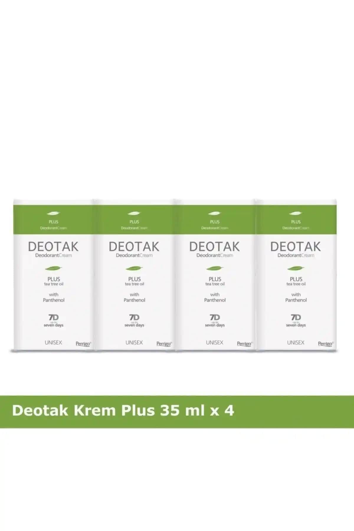 Deotak Krem Deodorant Plus X 4: Uzun Süreli Koruma ve Ferahlık Sağlayan Alternatif