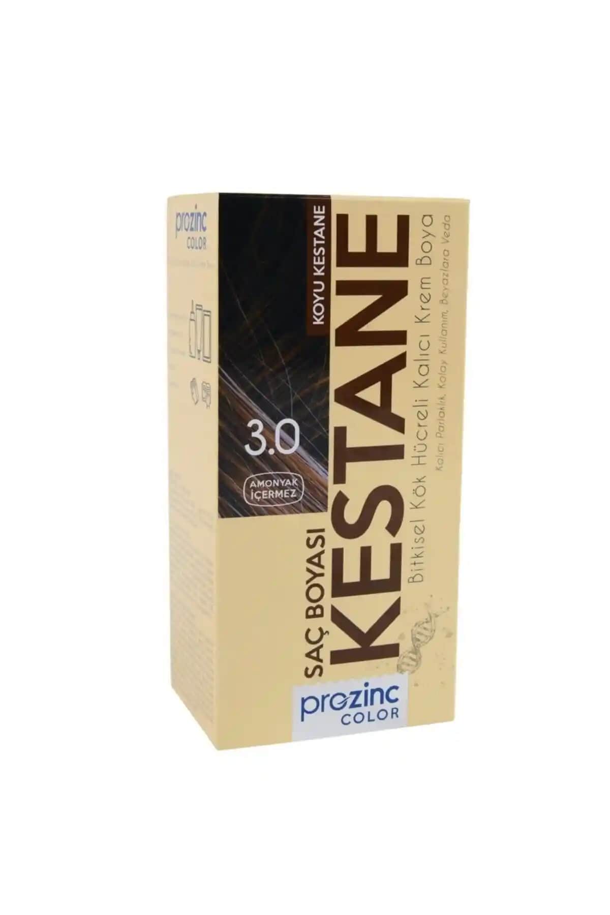 Prozinc Color 3.0 Kestane: Amonyaksız Saç Boyası ile Kalıcı Renk Deneyimi