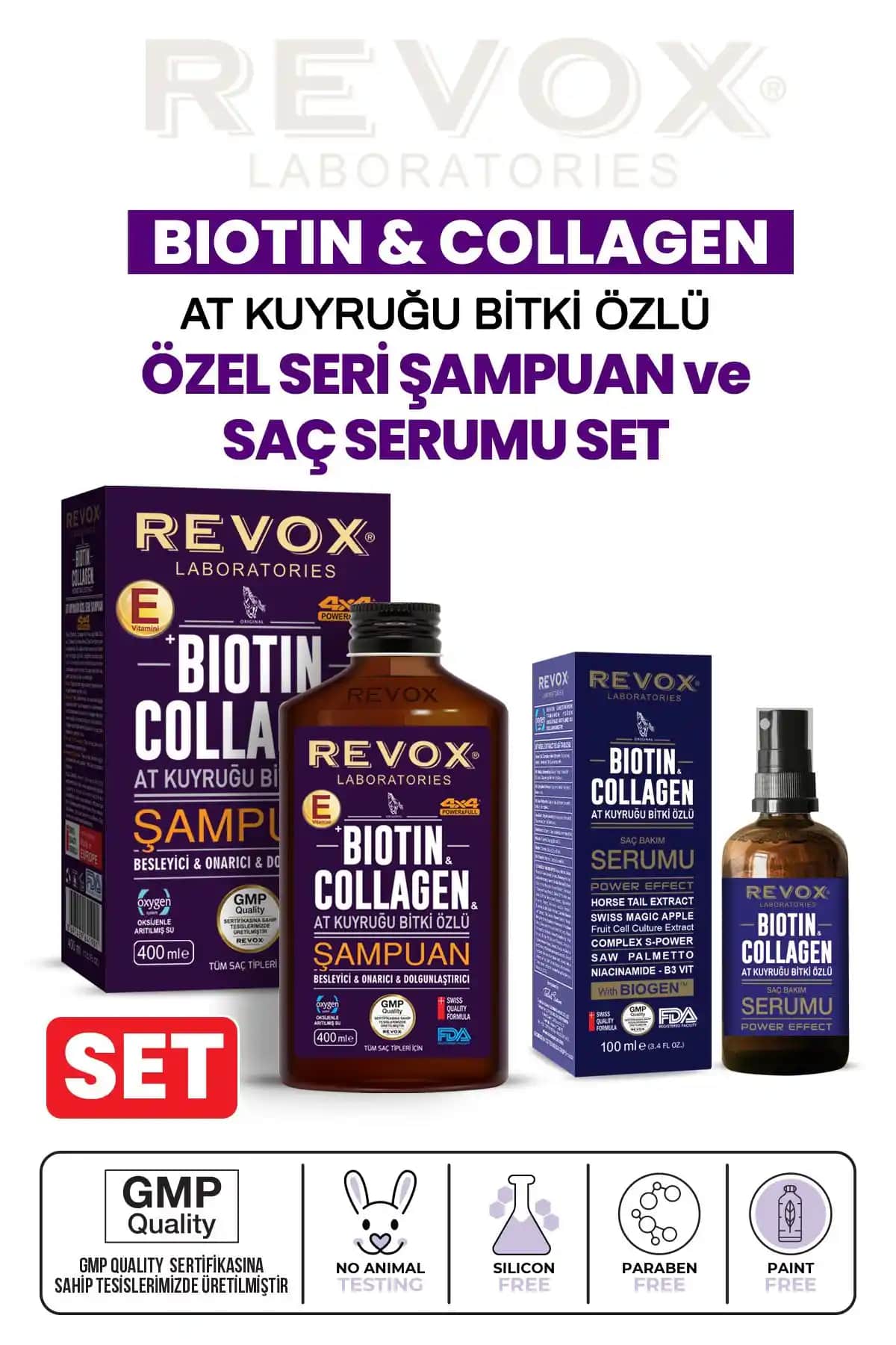 Revox Biotin & Collagen Seti: Saç Dökülmesine Karşı Etkili Çözüm ve Bakım