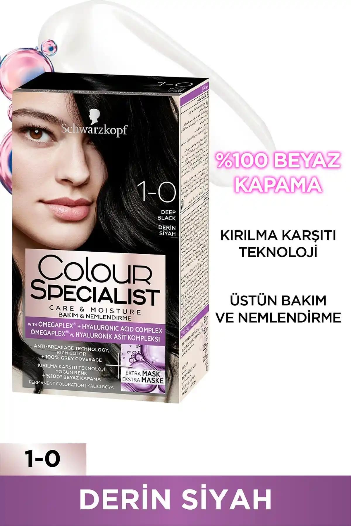 Schwarzkopf 1-0 Derin Siyah: Estetik ve Kaliteli Saç Renk Deneyimi Sağlayan Ürün