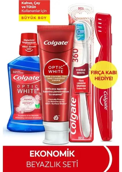 Colgate Optic White Kahve, Çay ve Tütün Kullanıcıları İçin Diş Macunu Karşılaştırması 1