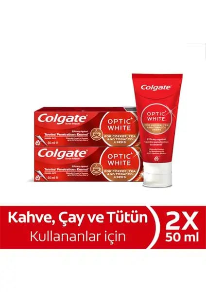 Colgate Optic White Kahve, Çay ve Tütün Kullanıcıları İçin Diş Macunu Karşılaştırması 2