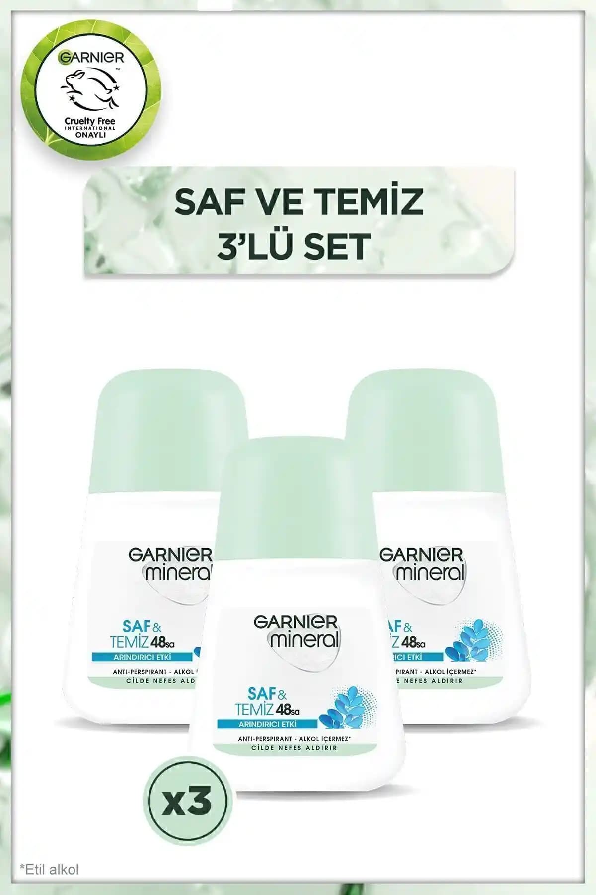 Garnier Mineral Saf&Temiz Roll-On Deodorant 3'lü Set İncelemesi ve Kullanıcı Yorumları