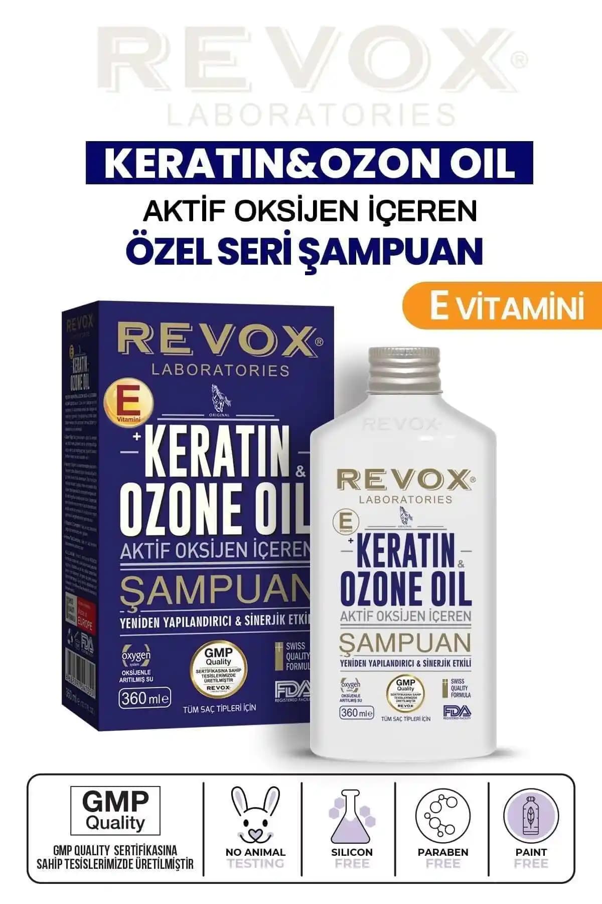 Revox Keratin ve Ozon Yağı İçeren Yeniden Yapılandırıcı Şampuan İncelemesi