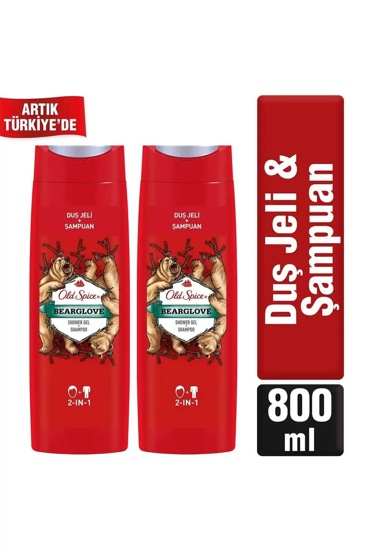 Old Spice Duş Jeli & Şampuan: Bearglove ile Saç Bakımını Güçlendirin