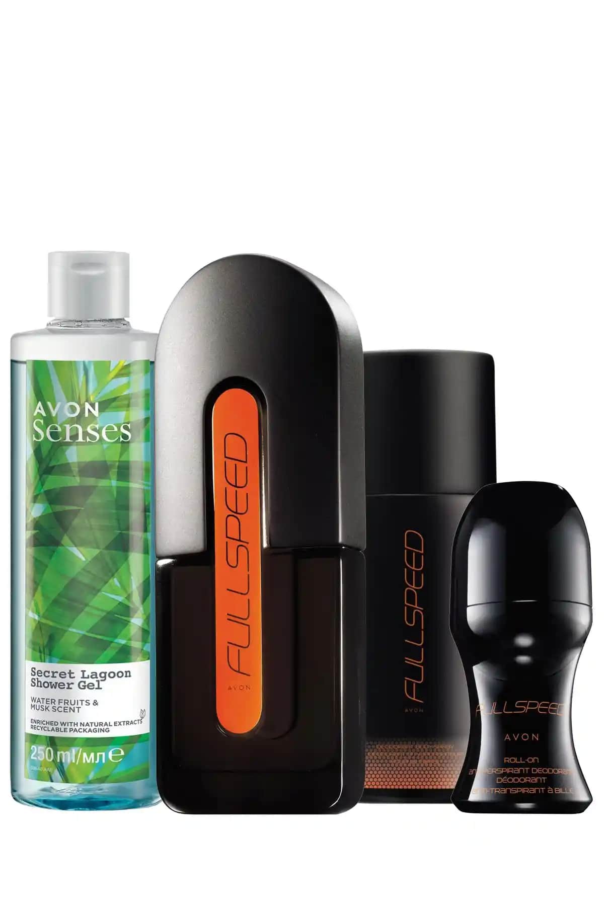 Avon Full Speed Erkek Parfüm Deodorant ve Duş Jeli Dörtlü Paket: Taze ve Etkili