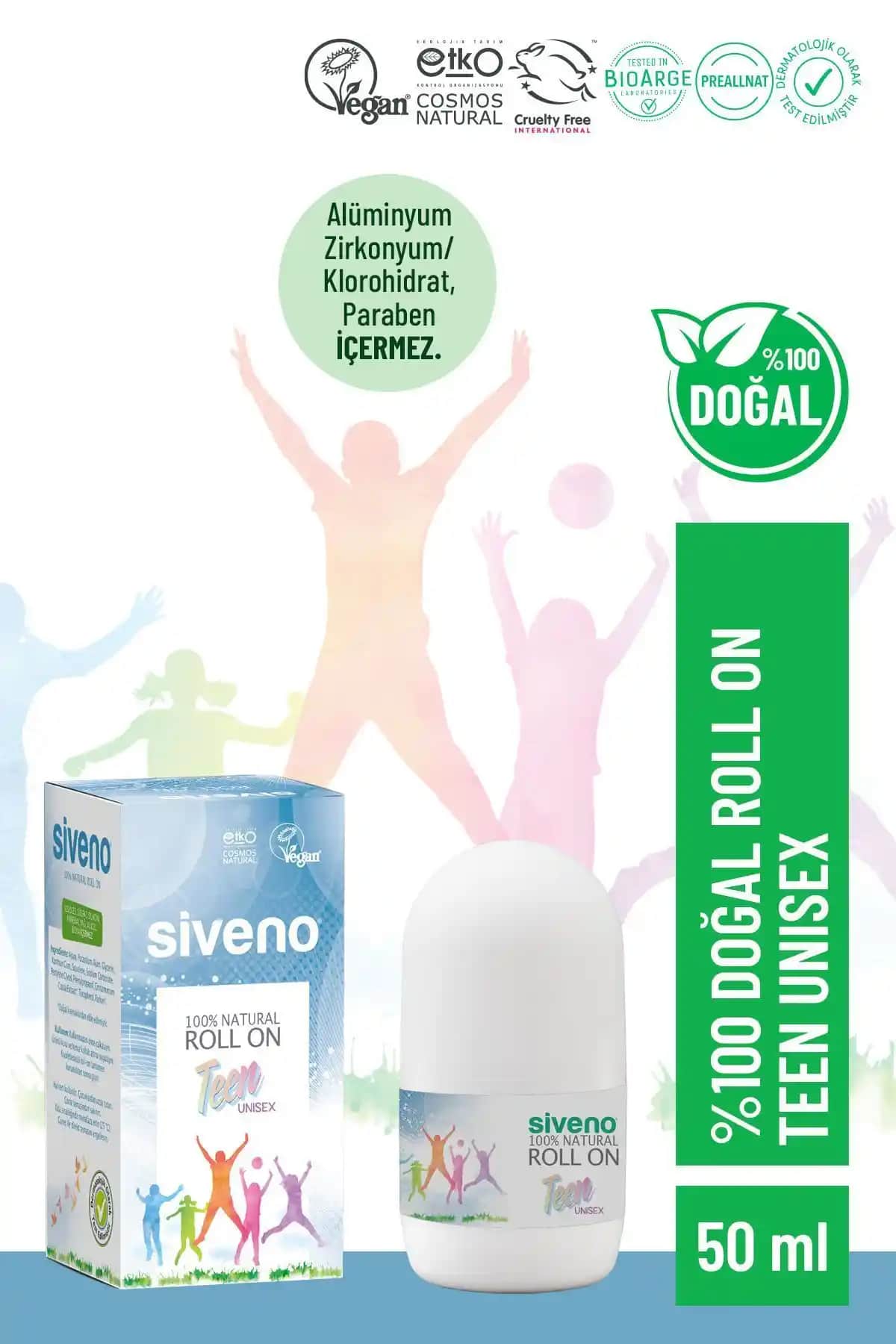 Siveno %100 Doğal Roll-on Unisex Deodorant: Doğal İçerikle Ferahlık Sağlayın