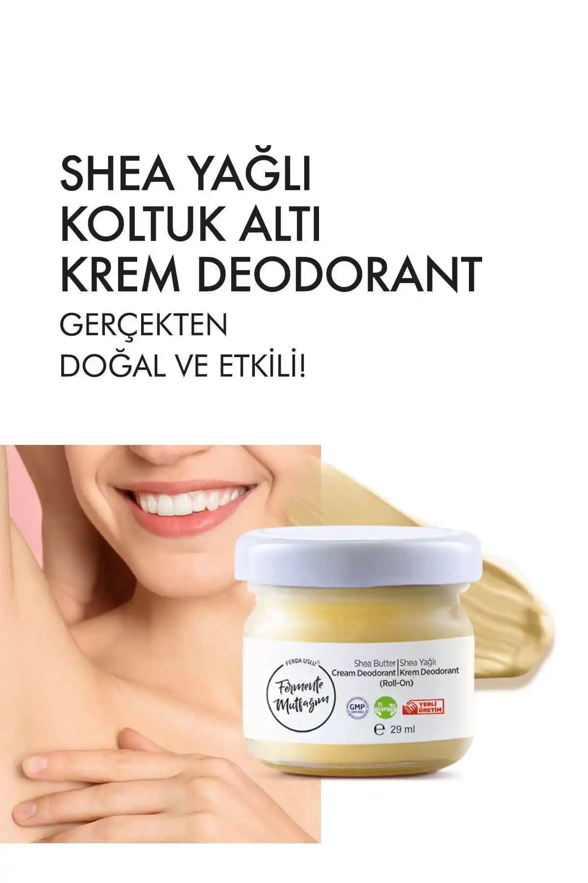 Fermente Mutfağım %100 Doğal Krem Deodorant ile Gün Boyu Ferahlık