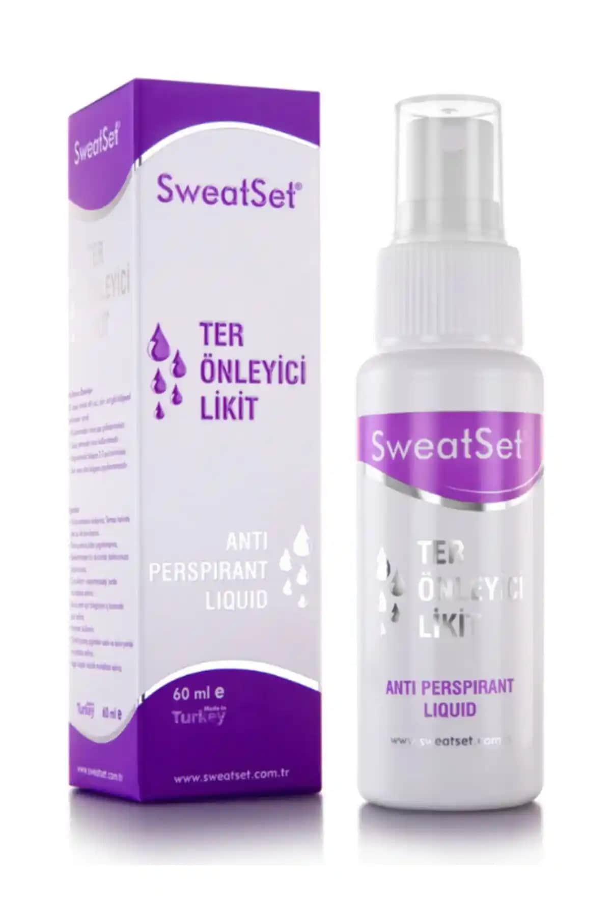 SweatSet: Aşırı Terlemeye Karşı Etkili Alkolsüz Çözüm | 60 ml