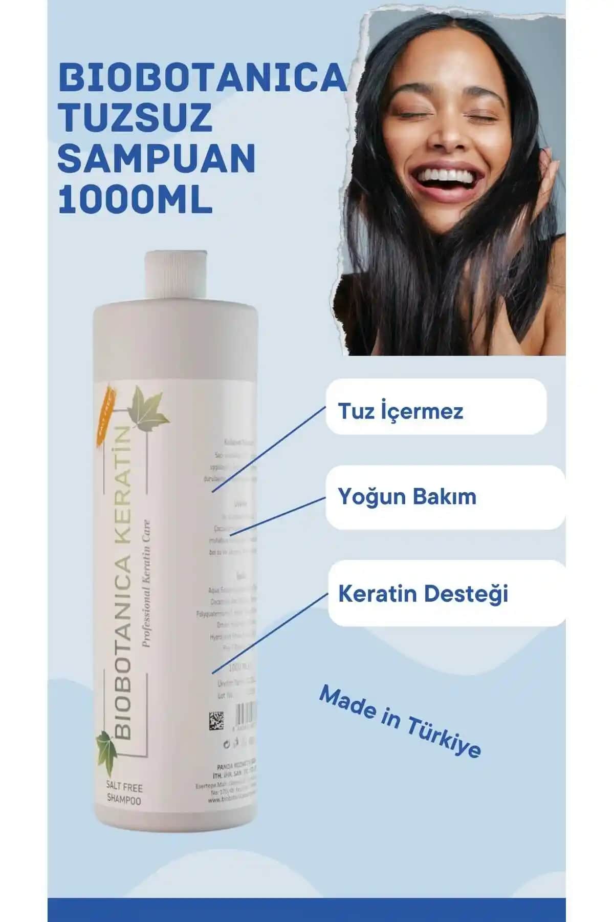 Biobotanica Tuzsuz Şampuan: Tüm Saç Tipleri İçin Doğal ve Etkili Bakım Ürünü