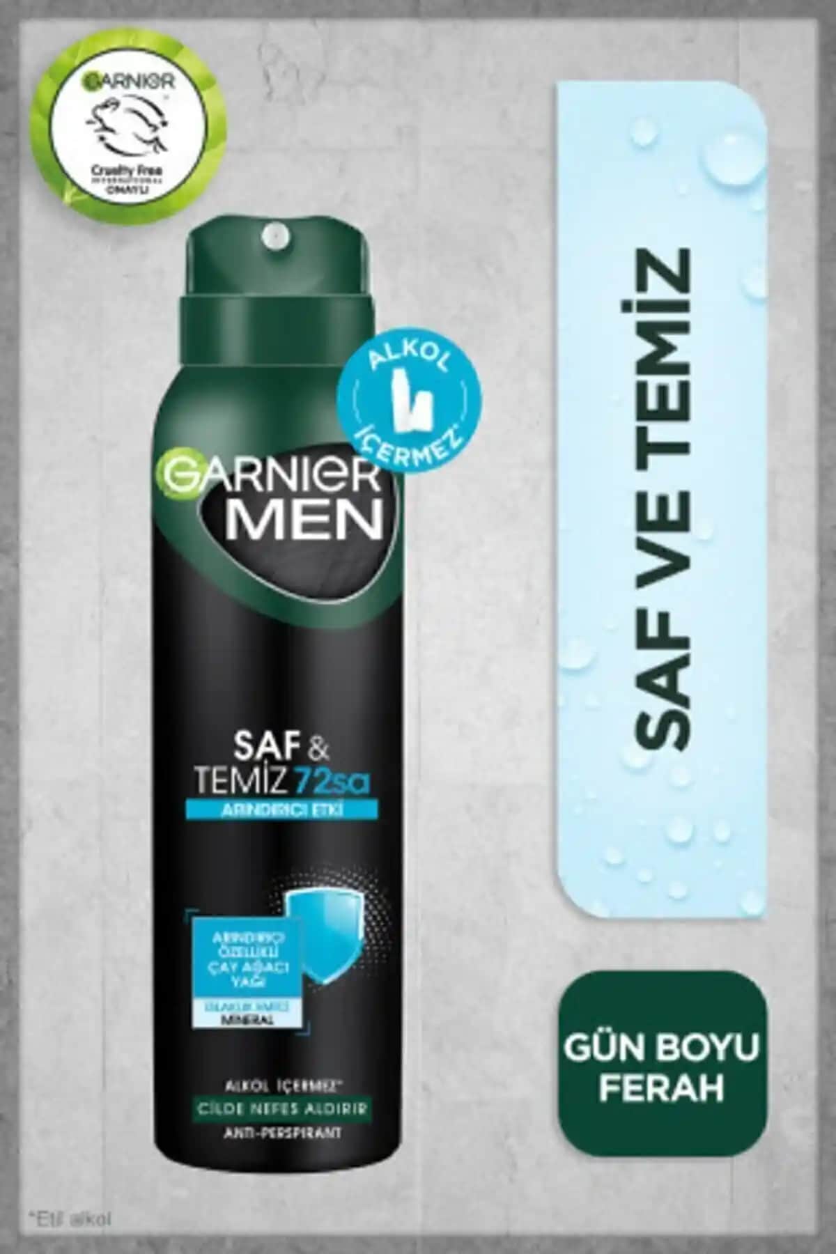 Garnier Men Saf ve Temiz Aerosol: Etkili Koruma ve Ferahlık İçin İdeal Deodorant
