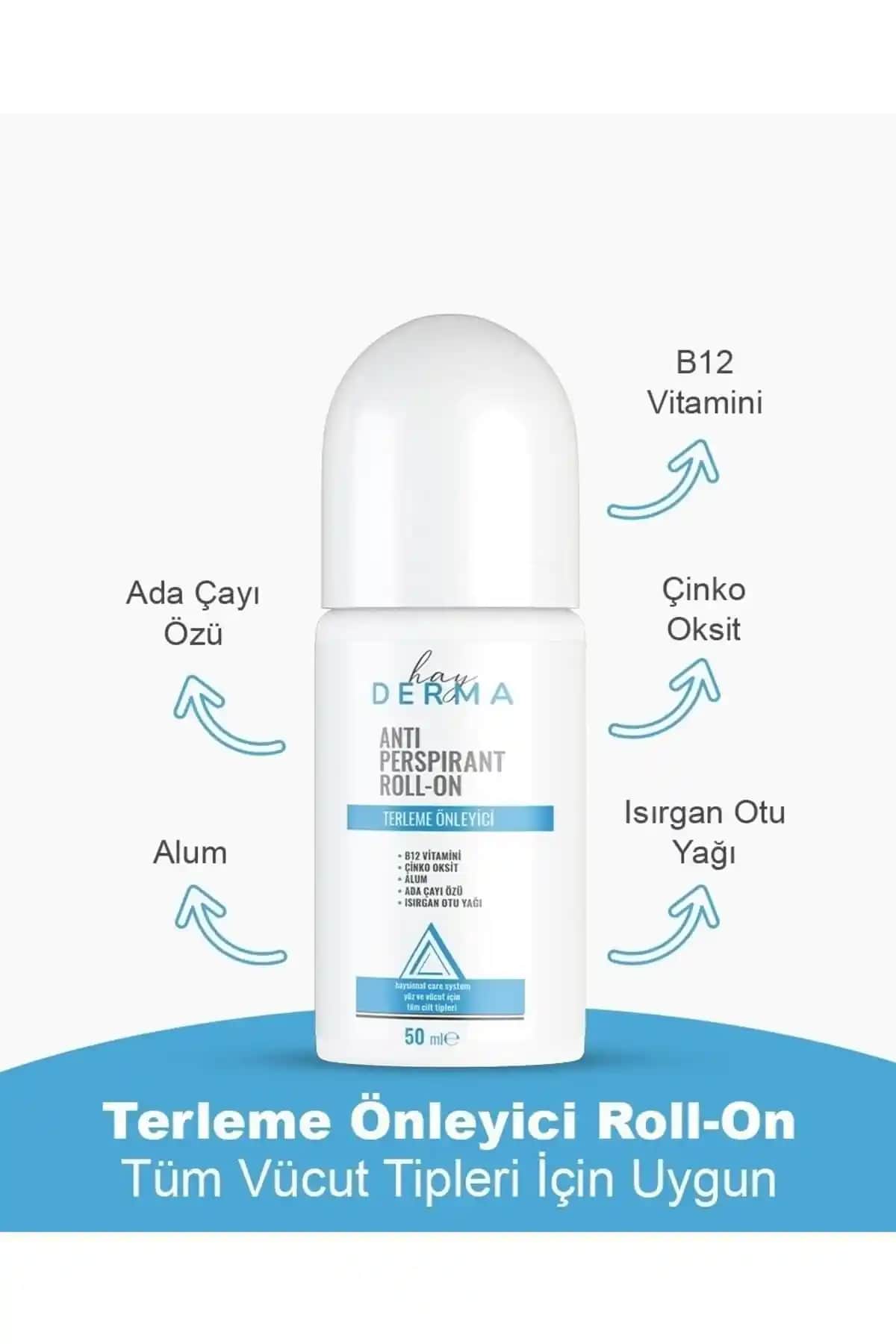 Hayderma Anti Perspirant Roll On 50 Ml: Uzun Süreli Koruma ve Ferahlık