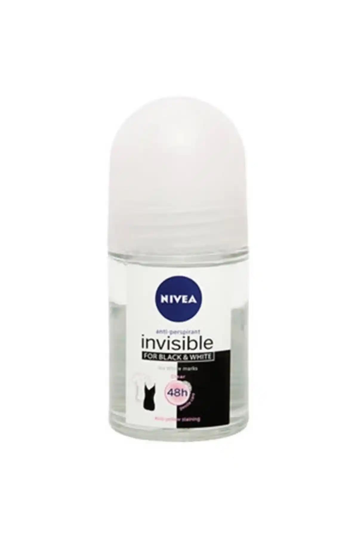 NIVEA Invisible Black - White Clear Roll-on Deodorant ile Günlük Ferahlık