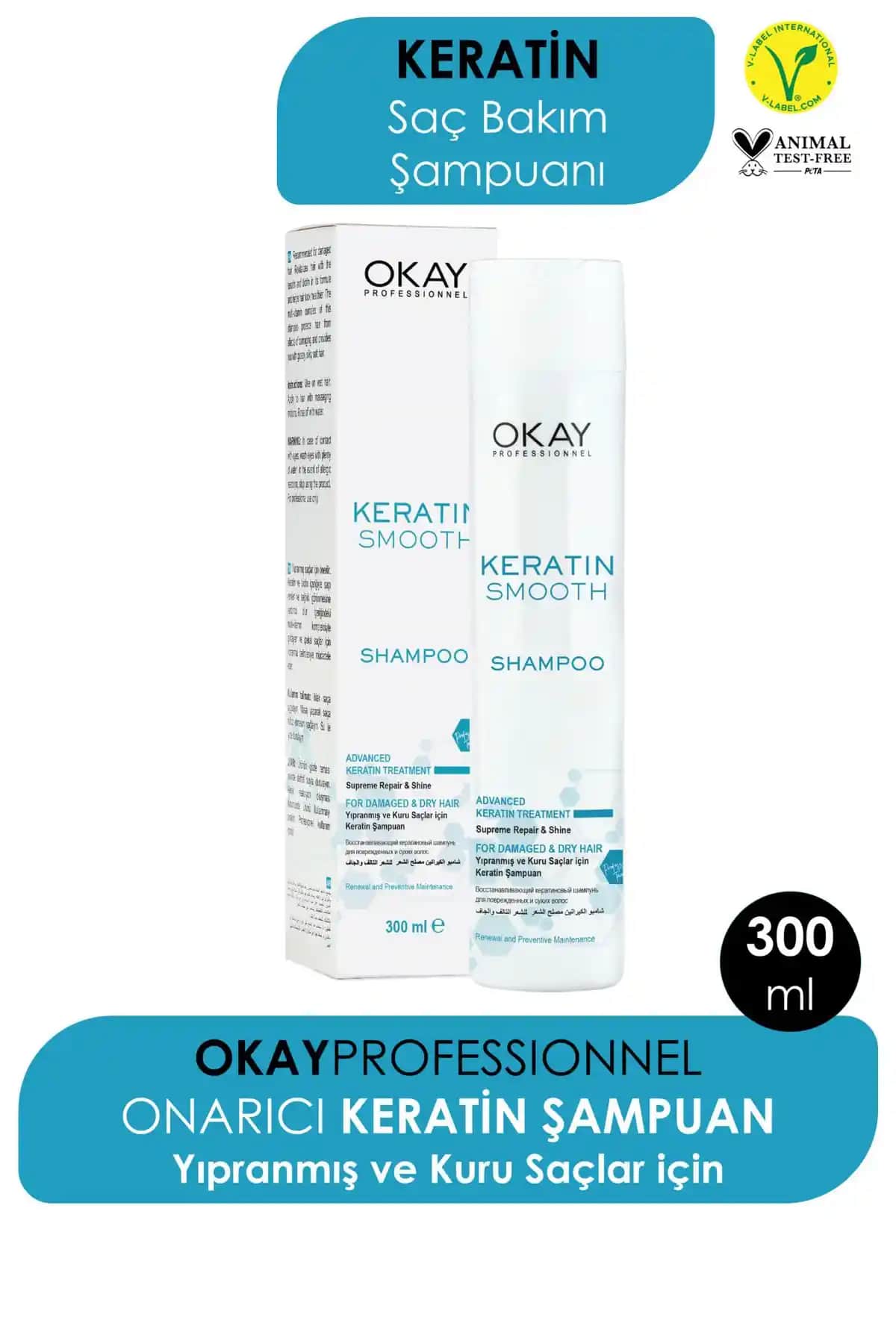 Okay Smooth Keratin Onarıcı Şampuan: Kuru ve Hasar Görmüş Saçlar için Etkili Çözüm