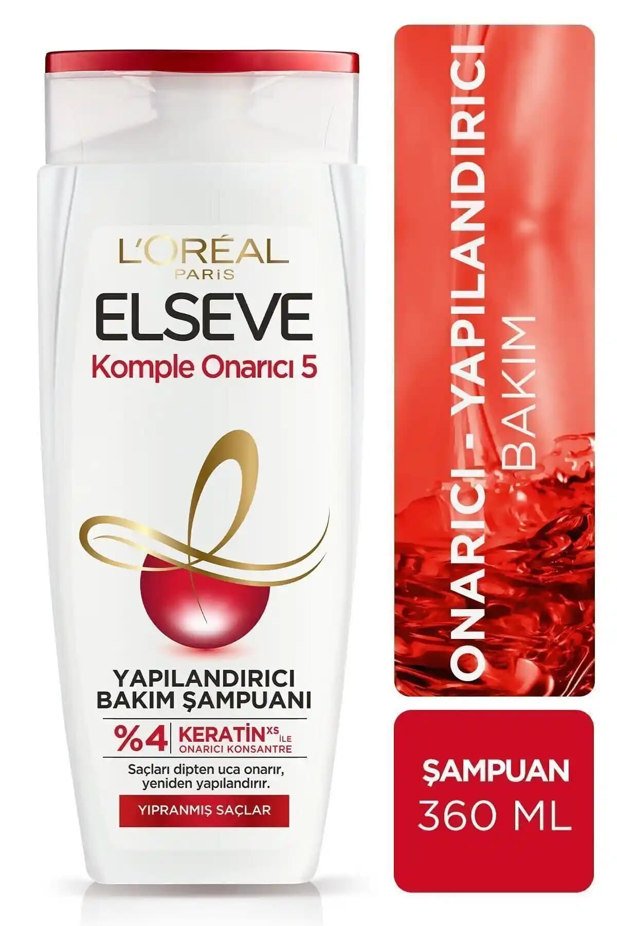 Elseve Komple Onarıcı 5 Yıpranmış Saçlar İçin Keratin Zengin Bakım Şampuanı