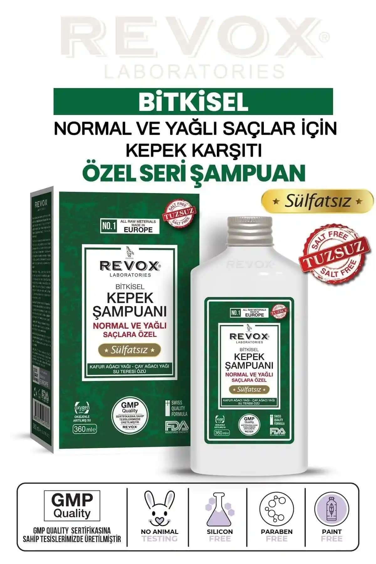Revox Bitkisel Kepek Karşıtı Şampuan: Saç Bakımında Doğal Bir Çözüm