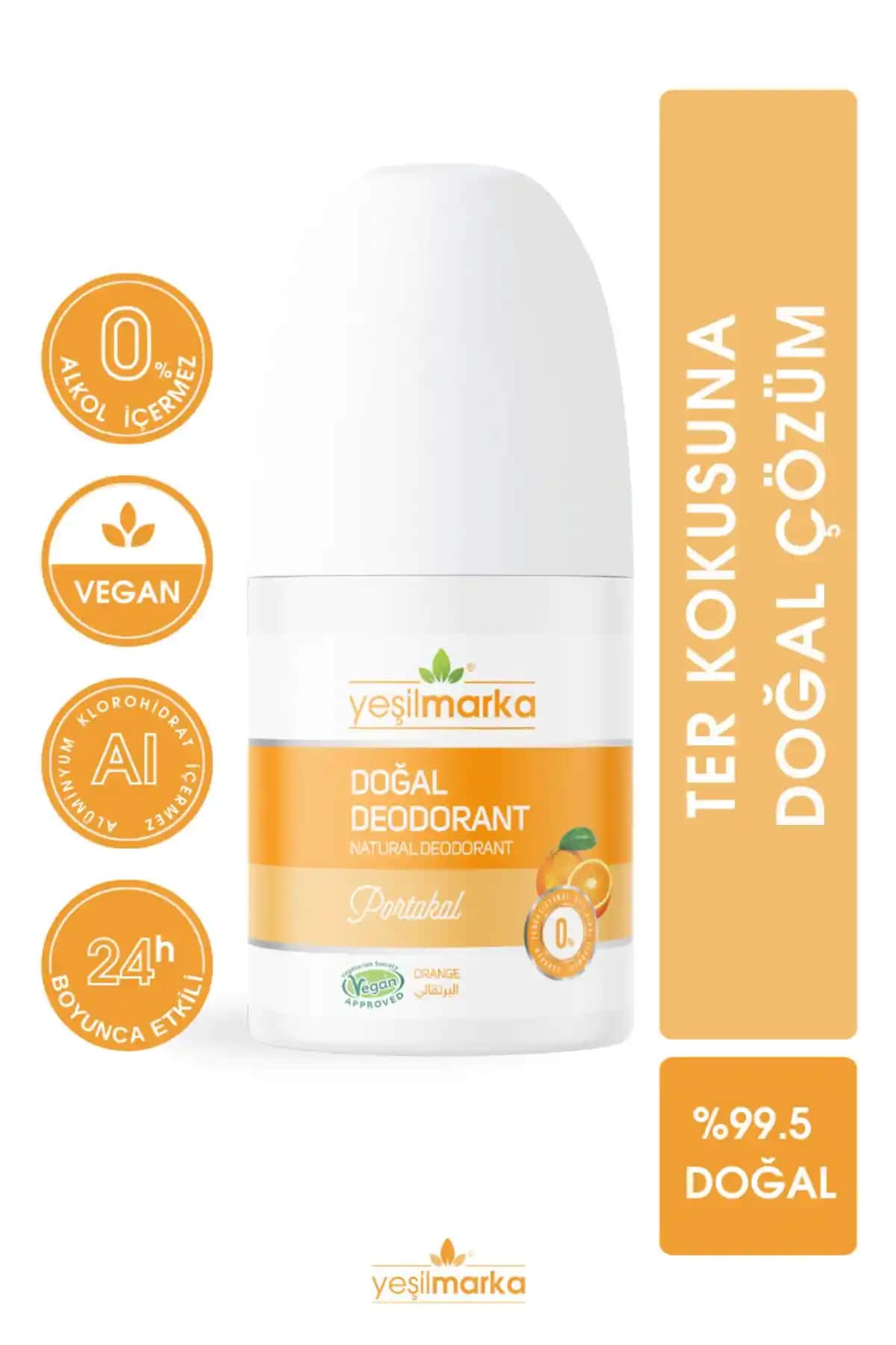 Yeşilmarka Doğal Roll-on Portakal Deodorant: Taze Aromalı Cilt Koruma Çözümü
