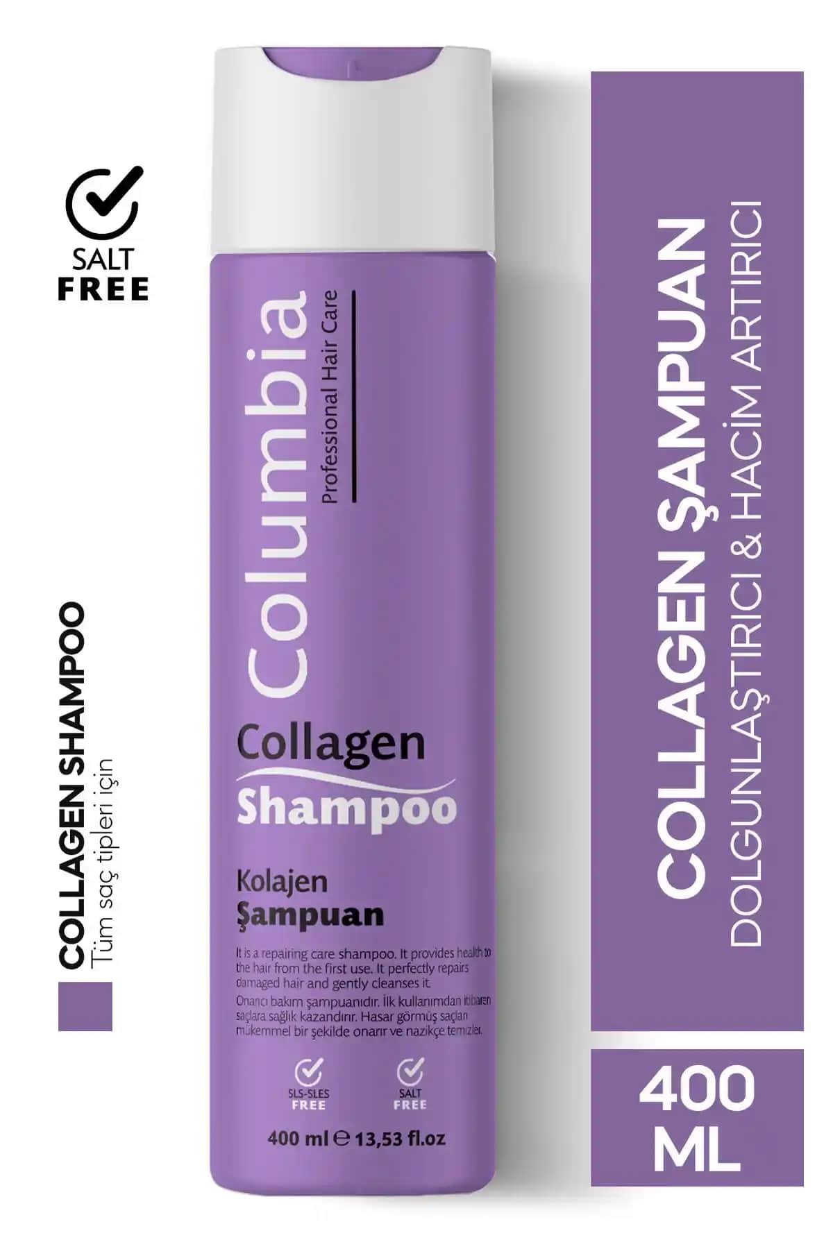 Columbia Tuzsuz Collagen & Biotin Şampuan: Hacim ve Dolgunluk İçin Etkili Çözüm