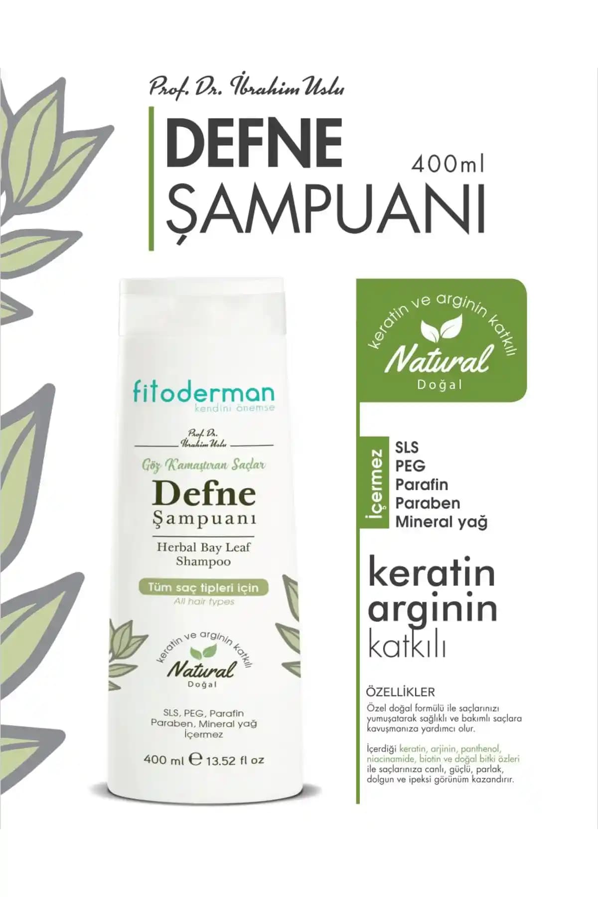 Fitoderman Defne Özlü Şampuanı: Doğal İçeriklerle Saç Dökülmesine Karşı Etkin Çözüm
