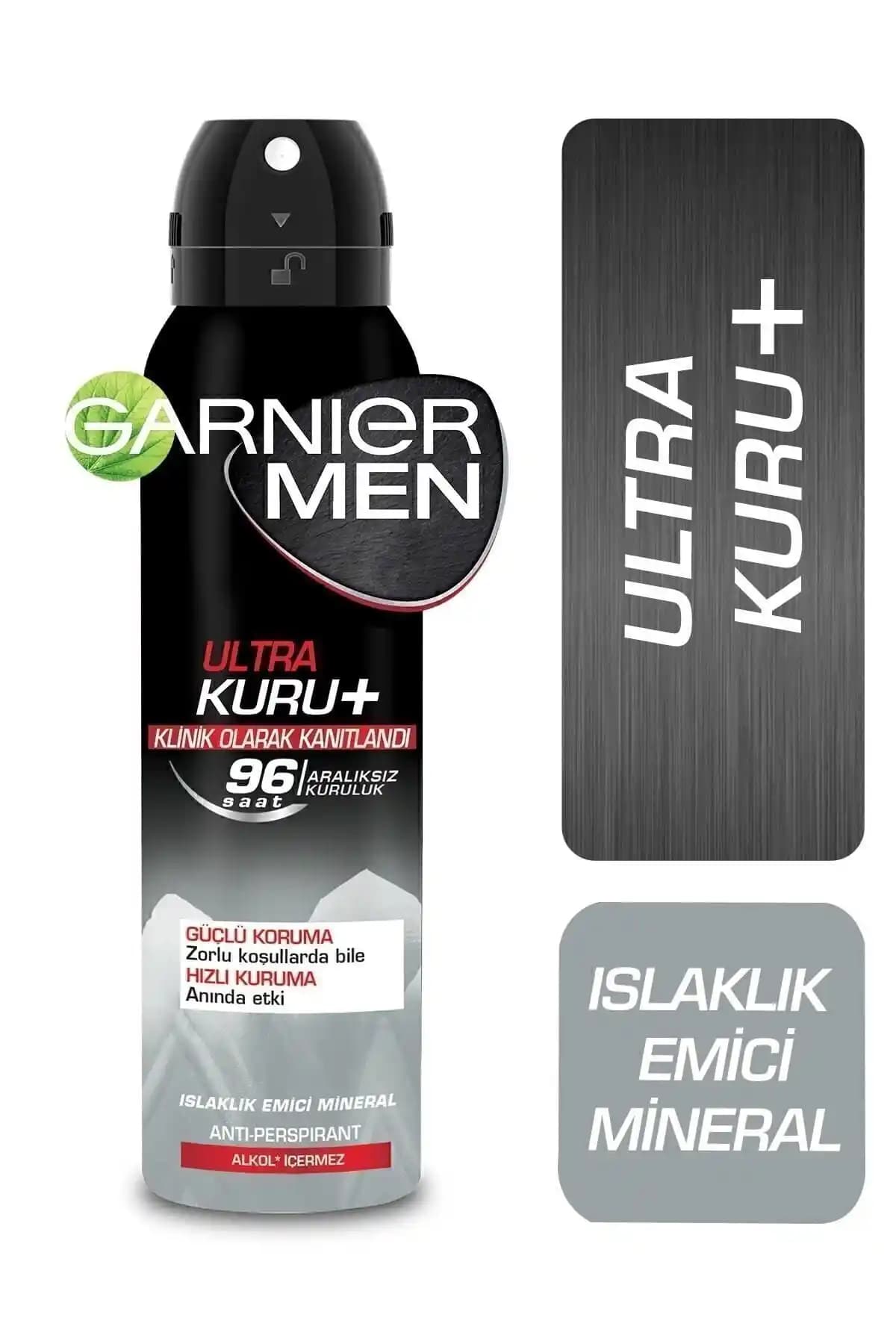 Garnier Men Ultra Kuru Aerosol: Güçlü Ter Önleyici ve Ferahlatıcı Deodorant