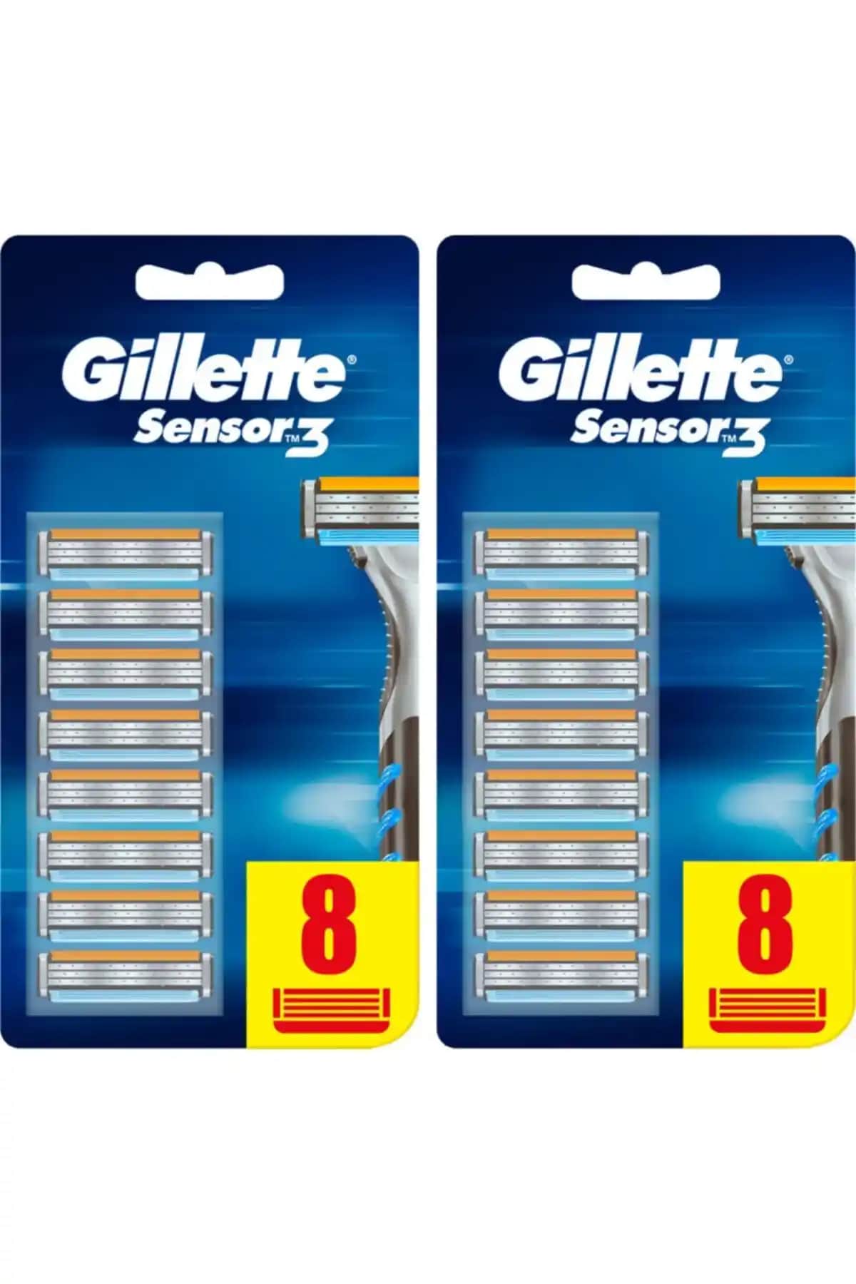 Gillette Sensor3 Yedek Tıraş Bıçağı ile Tıraş Deneyiminizi Yükseltin
