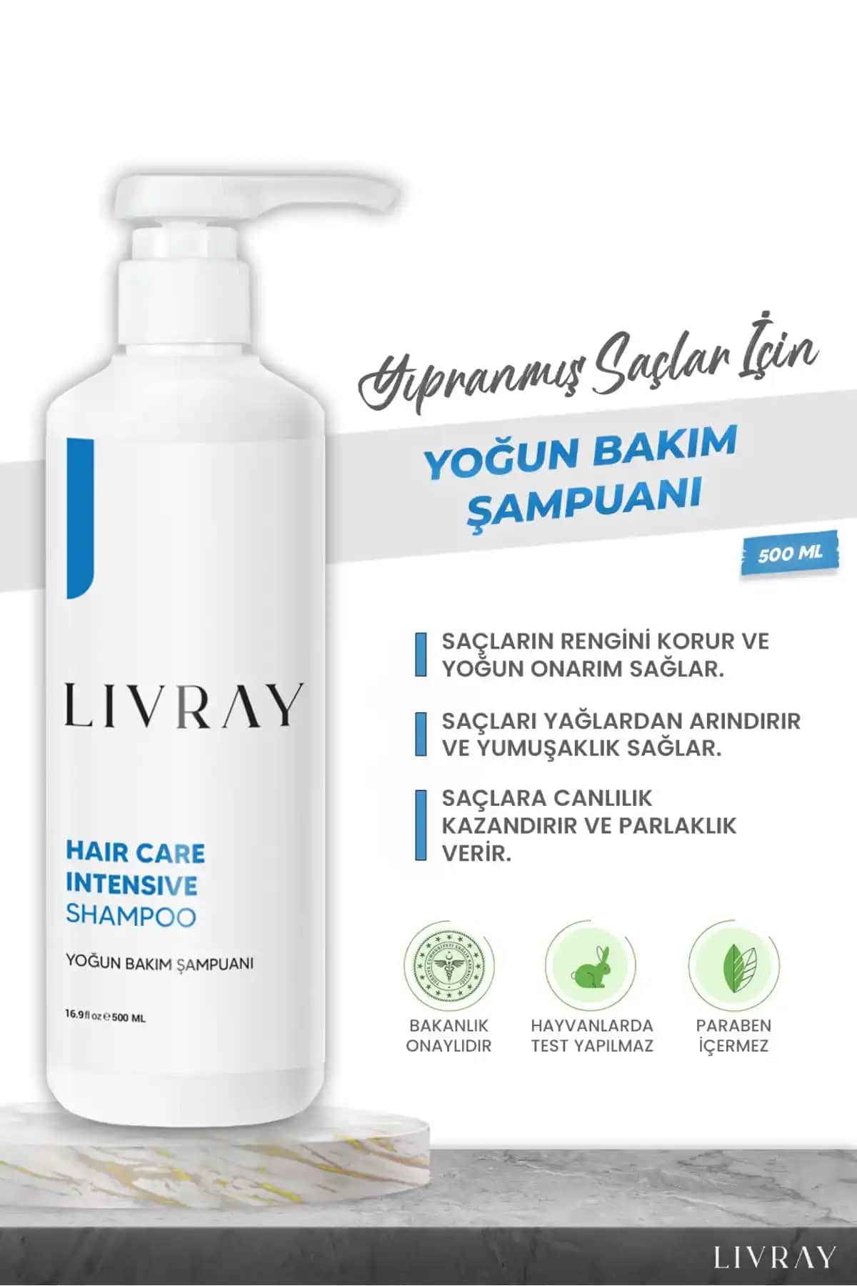 Livray Yoğun Onarıcı Bakım Şampuanı: Yıpranmış Saçlar için Etkili Çözüm