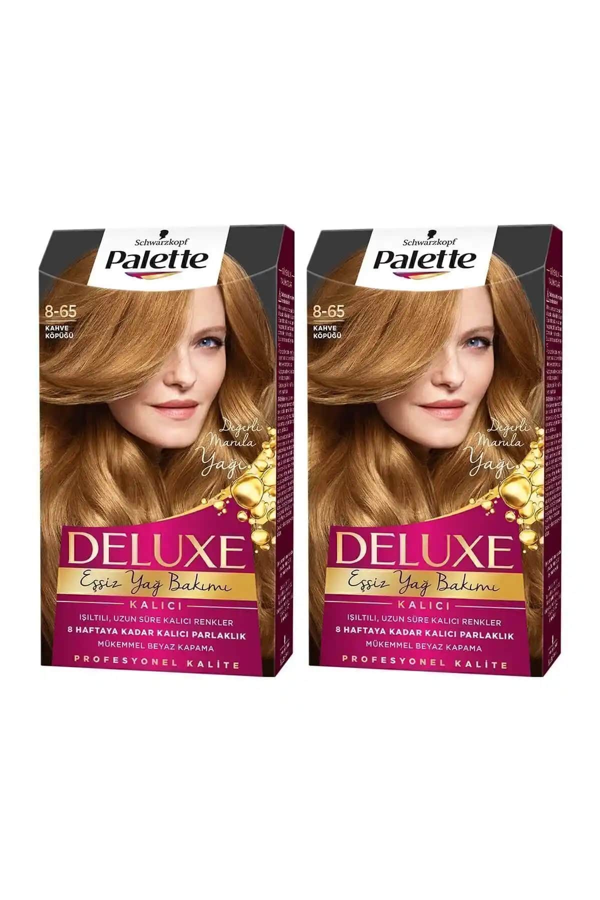 Palette Deluxe 8-65 Kahve Köpüğü Saç Boyası ile Doğal Görünüm ve Bakım Sağlayın