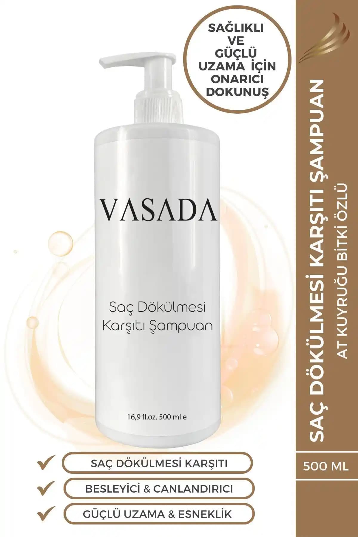 Vasada At Kuyruğu Özlü Biotin ve Keratinli Sülfatsız Şampuan ile Saç Dökülmesine Son