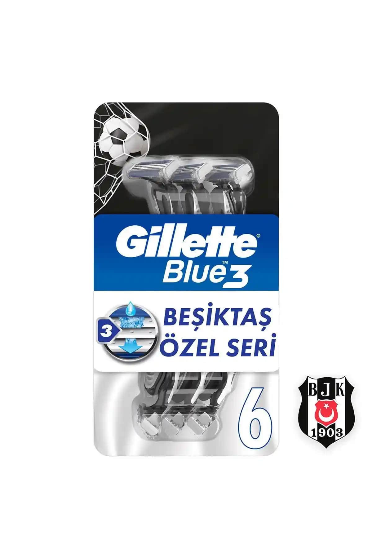 Gillette Blue3 6’lı Beşiktaş Taraftar Paketi ile İyi Tıraş Deneyimi Sağlayın