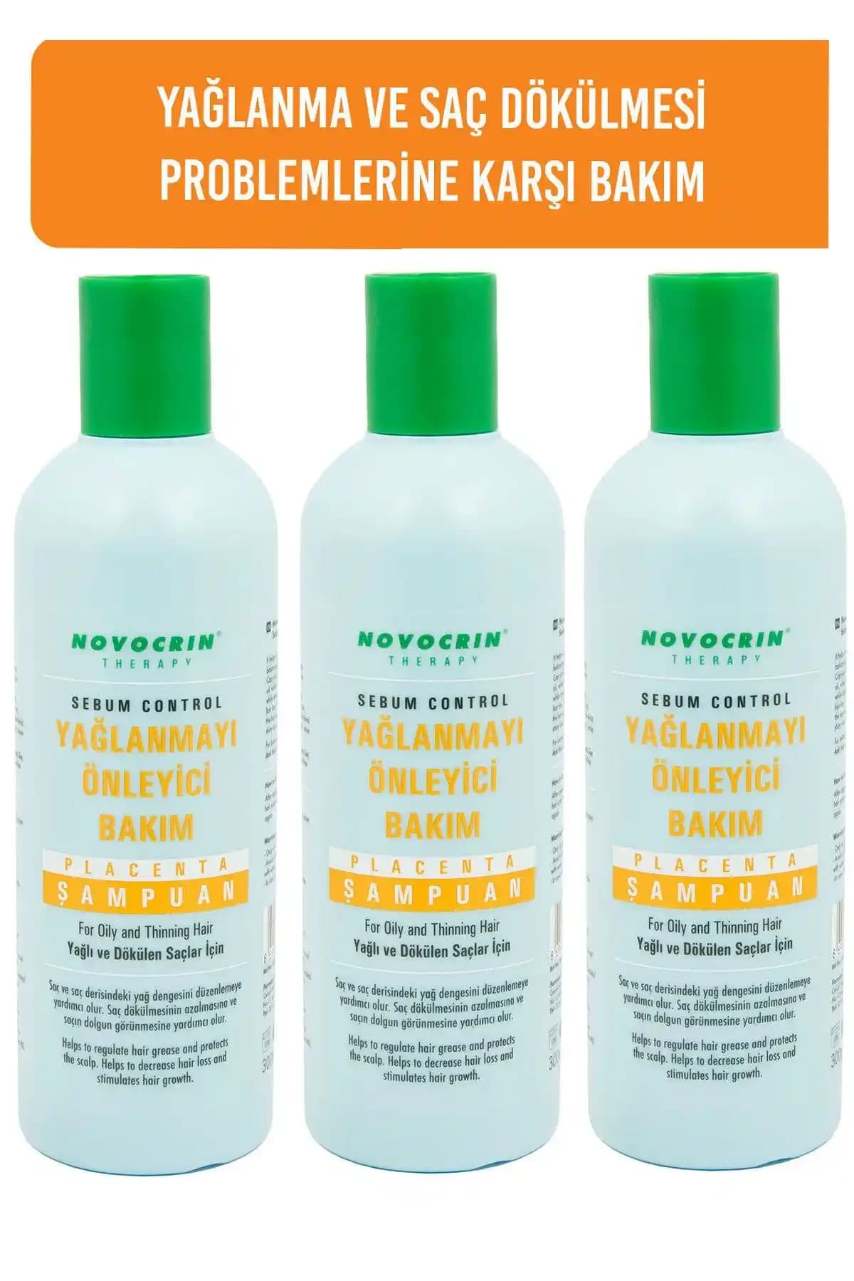 Novocrin Placenta: Yağlı Ve Dökülen Saçlara Özel Bakım Şampuanı