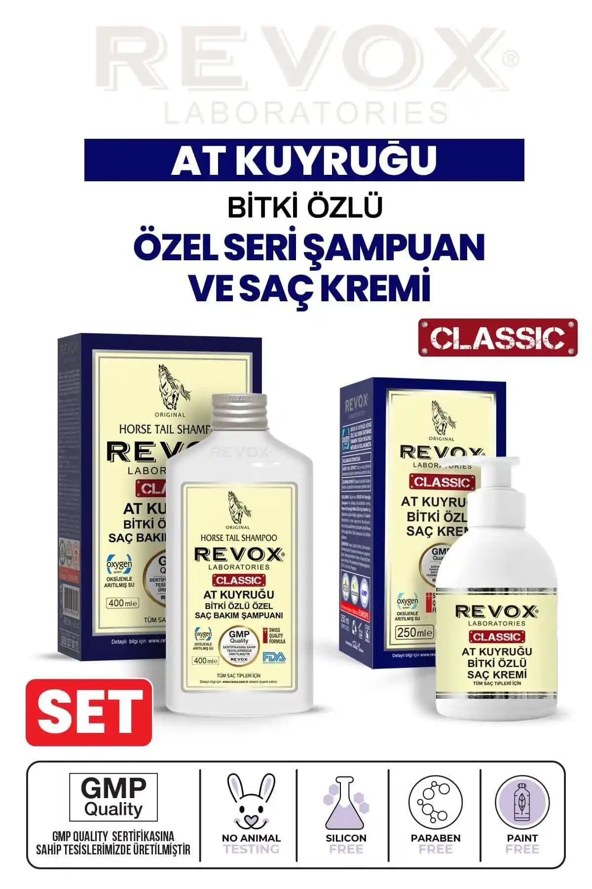 Revox At Kuyruğu Özlü Şampuan ve Krem ile Saç Dökülmesini Engelleyin