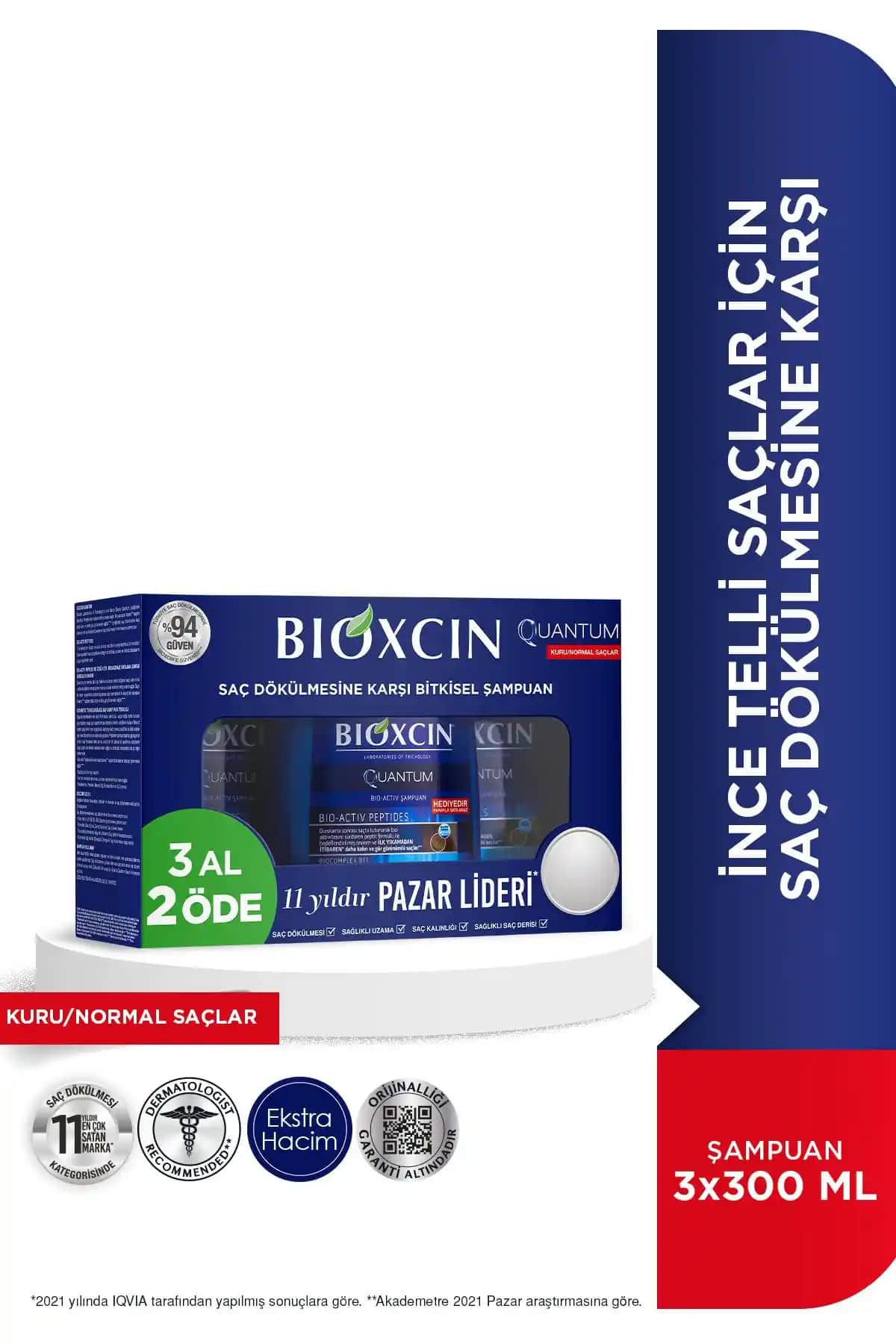 Bioxcin Quantum Şampuan İle Kuru ve Normal Saçlarınızda Dökülmeyi Azaltın