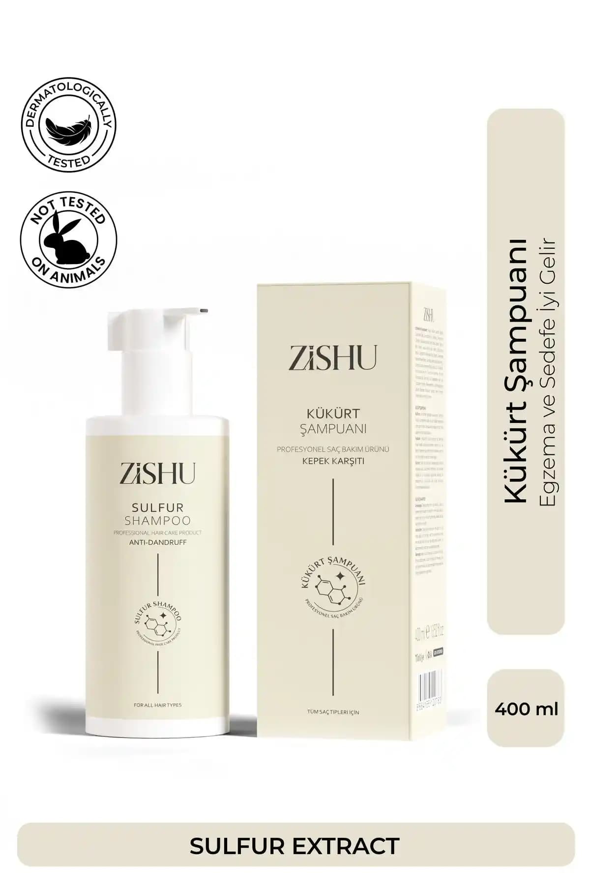 ZİSHUBEAUTY Kükürt Şampuan ile Saç Sağlığınızı Koruyun ve Kepek Sorununu Çözün