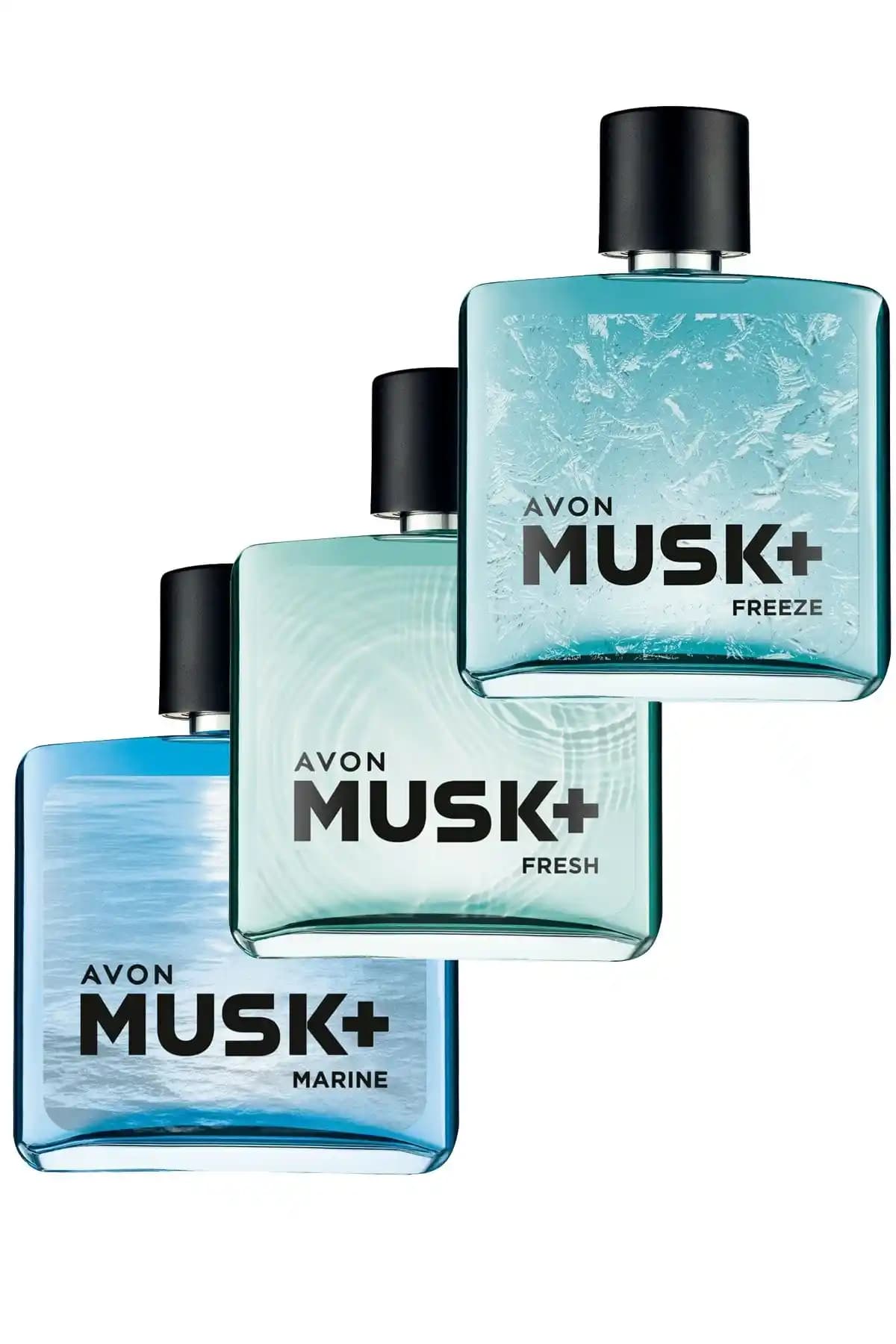 Avon Musk Marine Fresh ve Freeze: Günlük Kullanım için Ferah Erkek Parfüm Seti