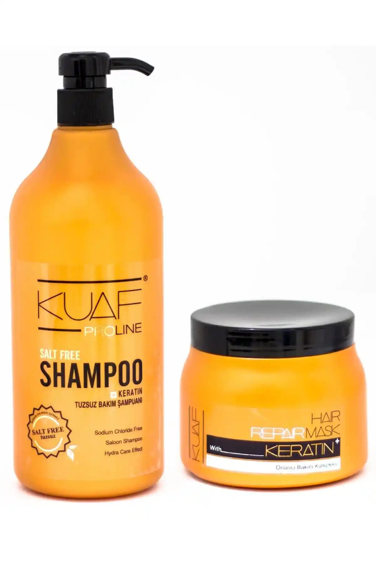 Kuaf Tuzsuz Şampuan ve Keratin Saç Maskesi ile Saç Bakımınızı Güçlendirin