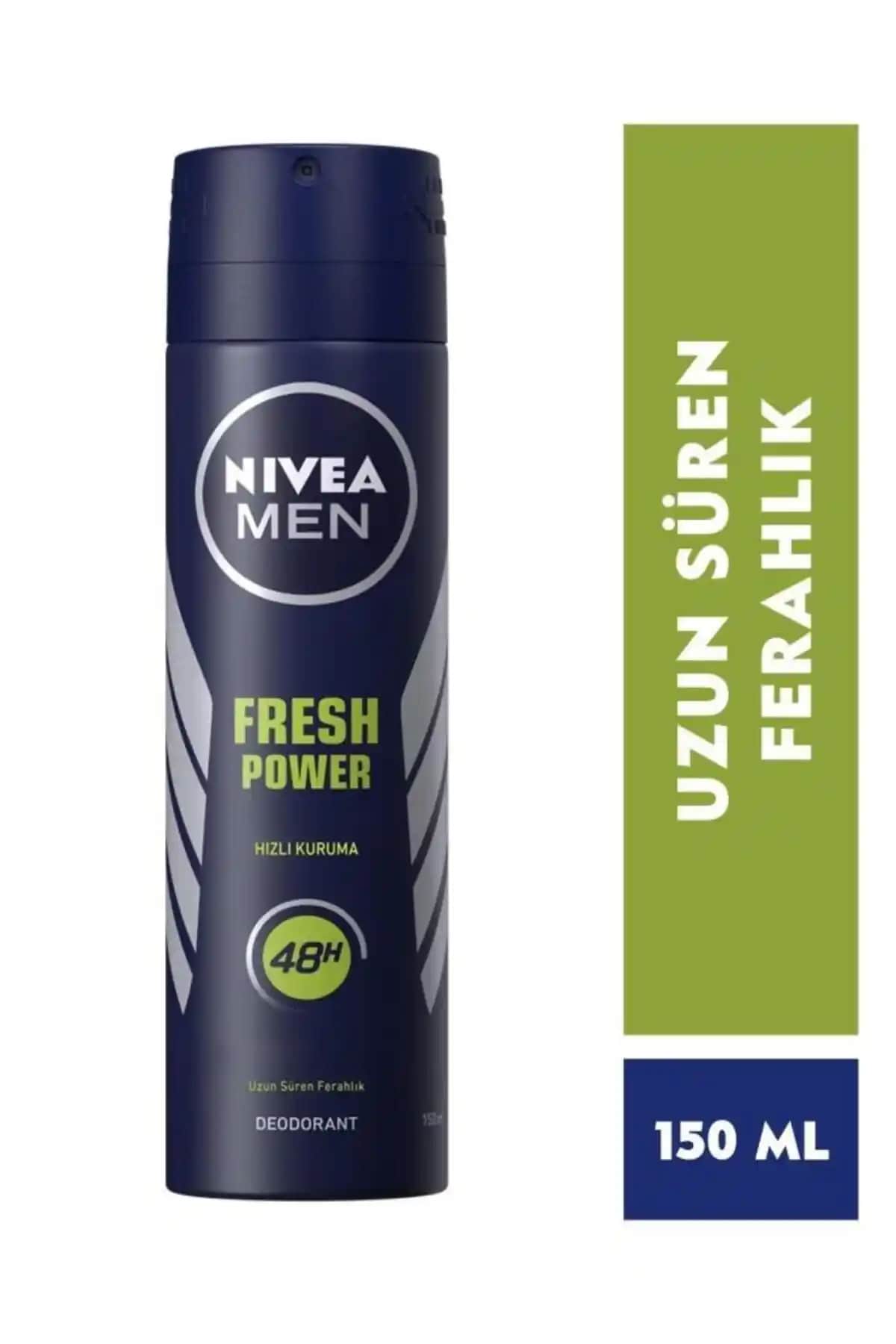 NIVEA MEN Fresh Power Erkek Sprey Deodorant: Ferah ve Kalıcı Koruma Sunar