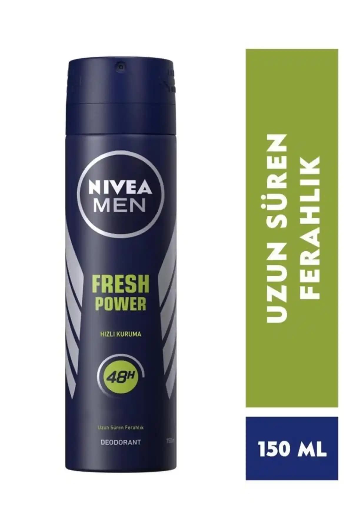 NIVEA MEN Fresh Power Erkek Sprey Deodorant: Ferah ve Kalıcı Koruma Sunar