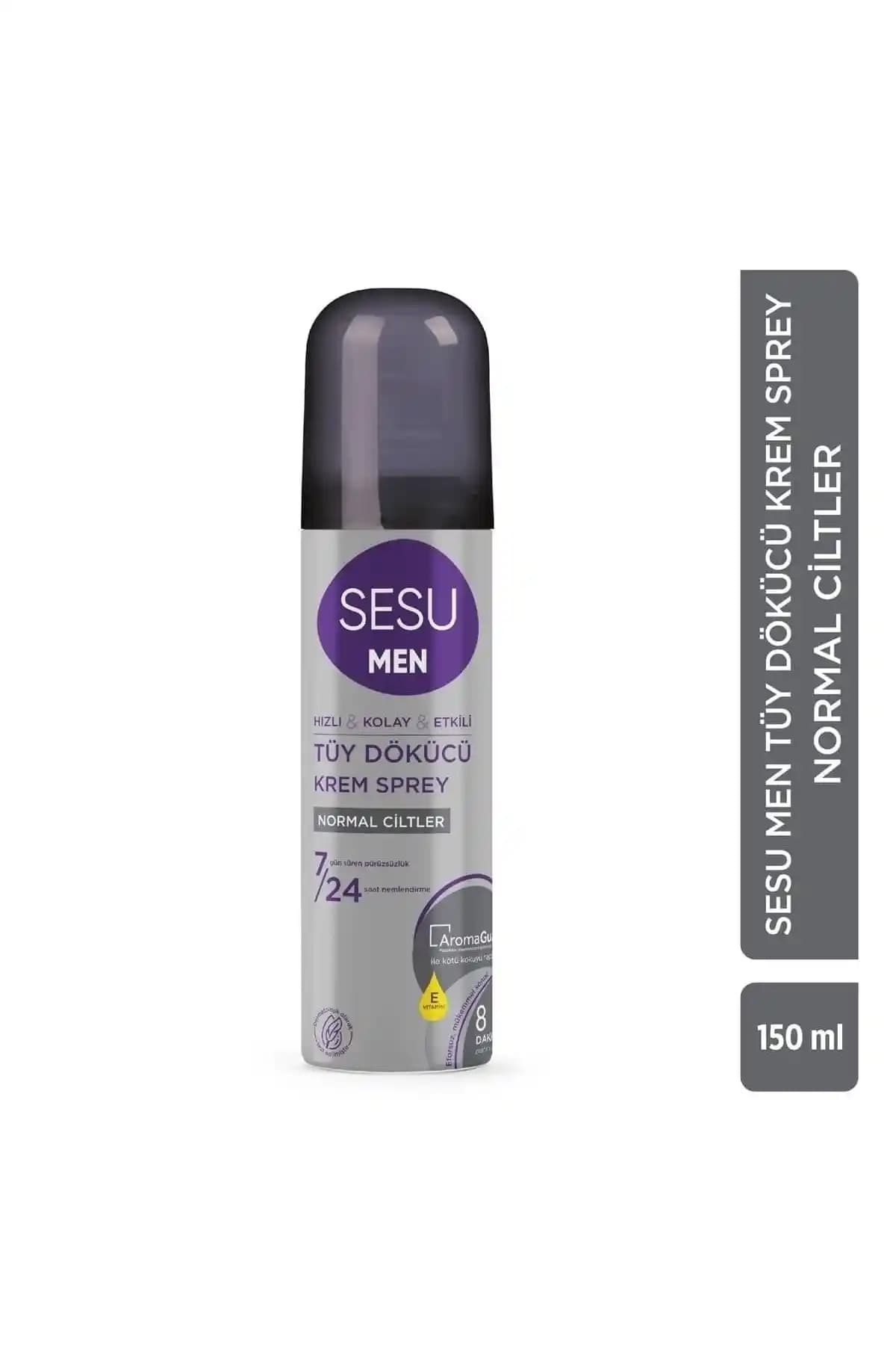 Sesu Tüy Dökücü Sprey Krem For Men 150 ml: Erkekler için Etkili Çözüm