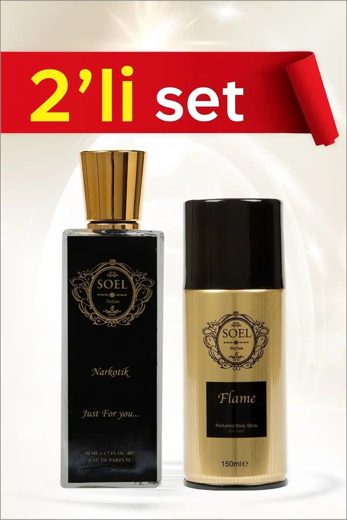 Soel Parfüm Narkotik EDP ve Flame Deodorant Seti İle Mükemmel Koku Deneyimi