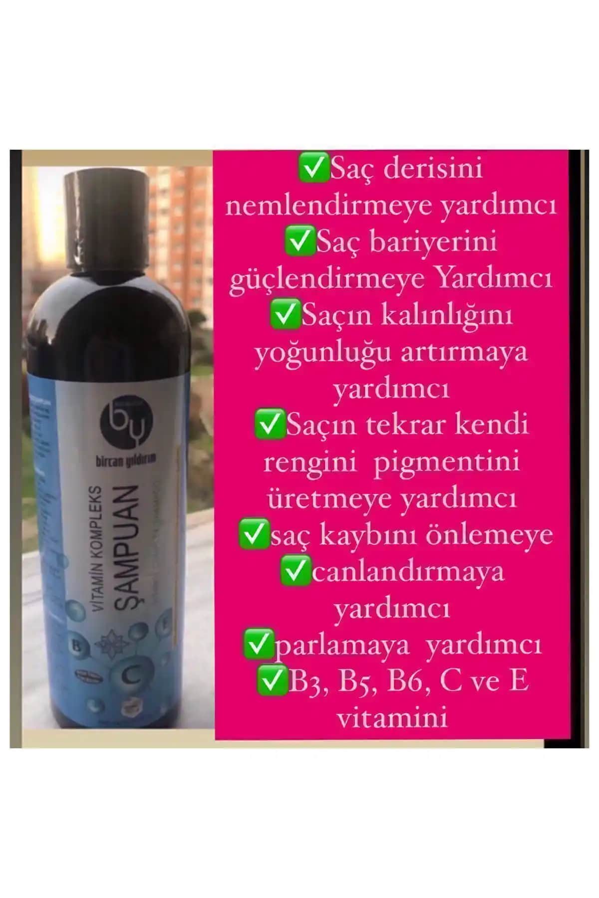 Bircan Yıldırım Niyet Bulutları Vitamin Kompleks Şampuan ile Saç Bakımında Yenilik