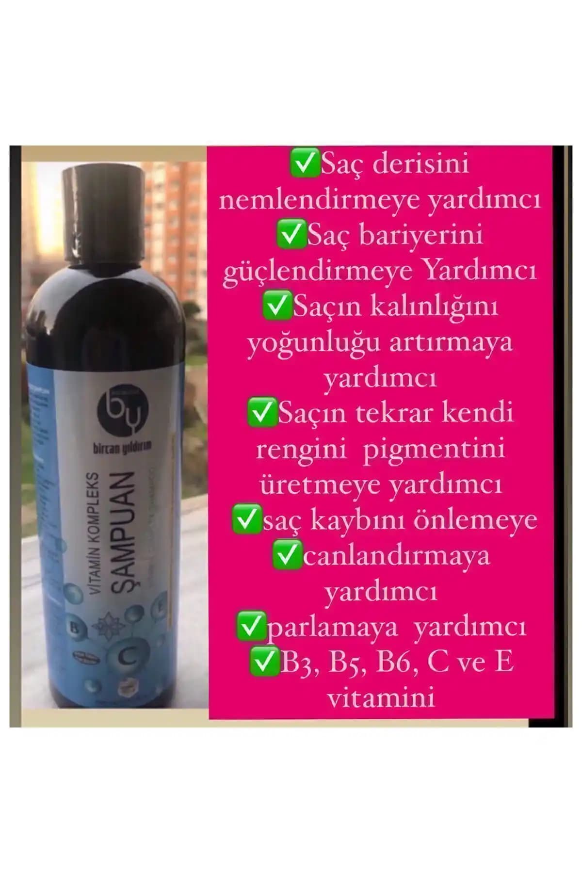 Bircan Yıldırım Niyet Bulutları Vitamin Kompleks Şampuan ile Saç Bakımında Yenilik