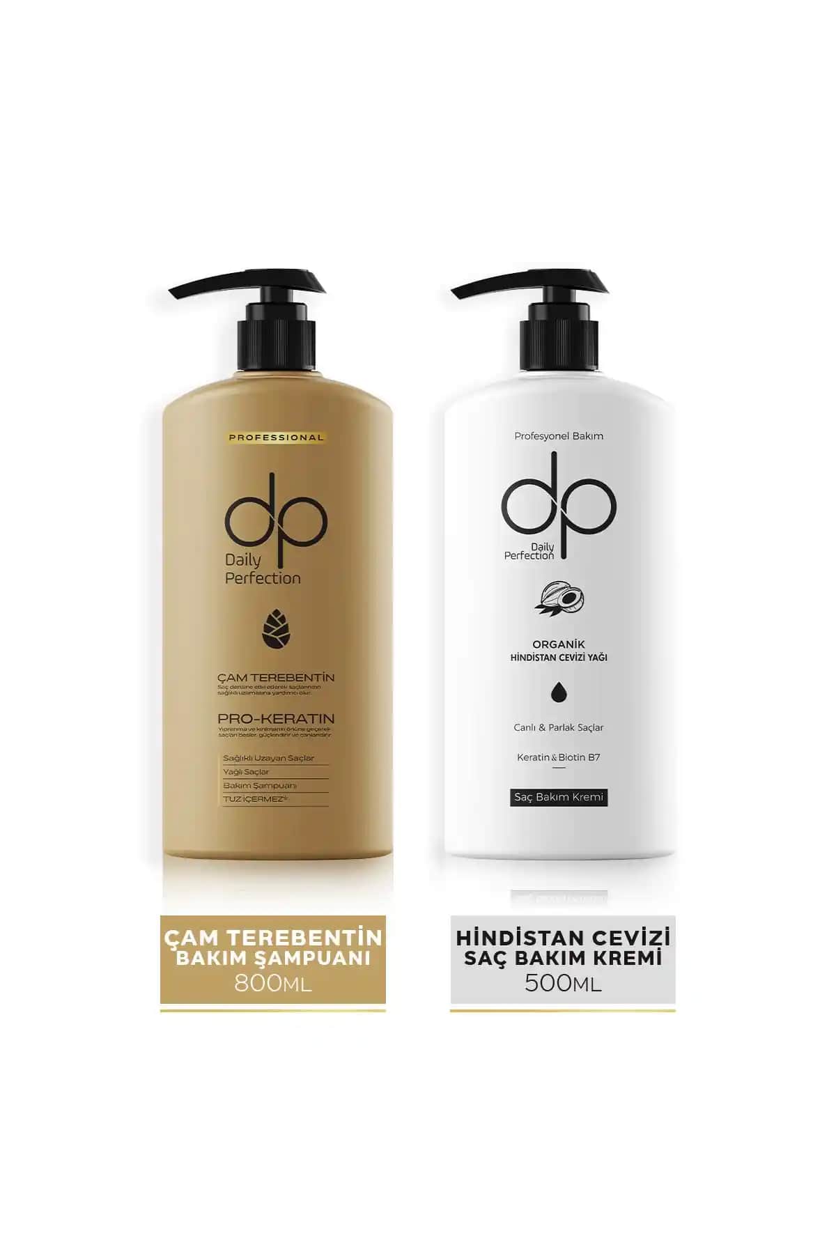 dp Daily Perfection: Çam Terebentin Şampuan ve Hindistan Cevizi Saç Kremi İncelemesi