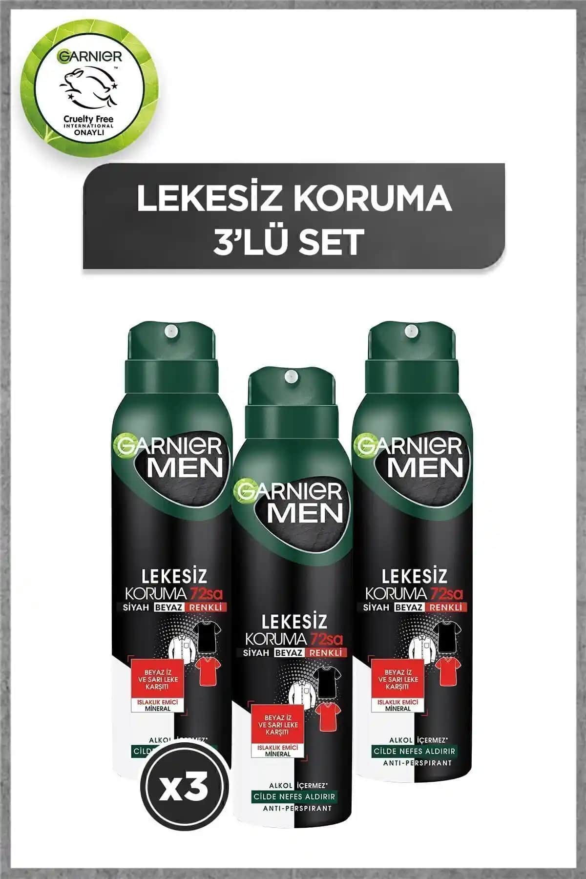 Garnier 3'lü Men Lekesiz Koruma Aerosol Seti Analizi ve Kullanıcı Geri Bildirimleri