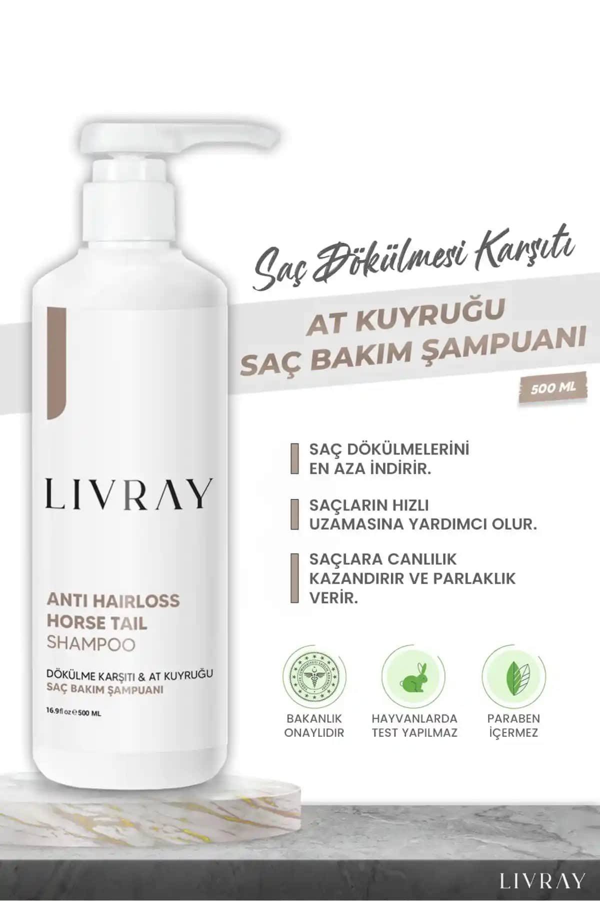 Livray At Kuyruğu Şampuanı ile Saç Dökülmesine Etkili Çözüm Sağlayın