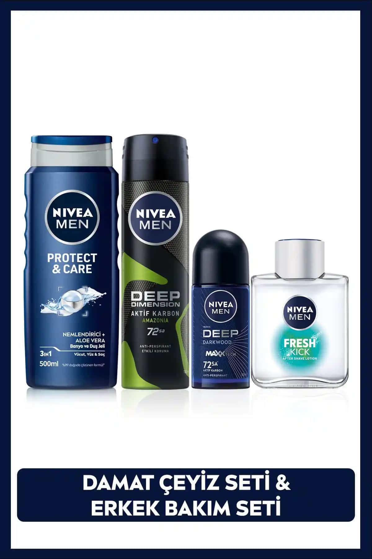 NIVEA Men Erkek Çeyiz Bohçası: Etkili Kişisel Bakım ve Ferahlama Seti